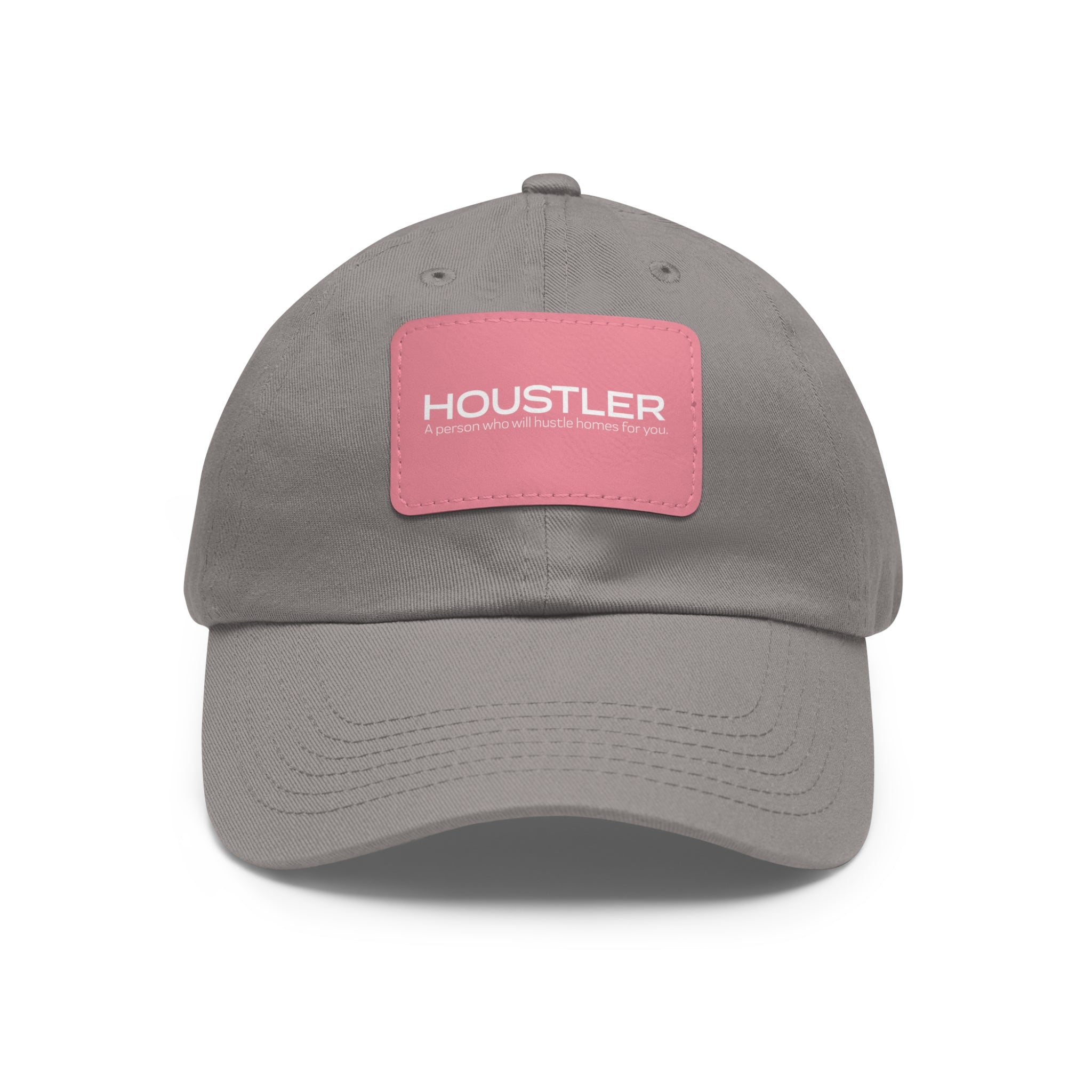 Houstler Dad Hat with Leather Patch (Rectangle)