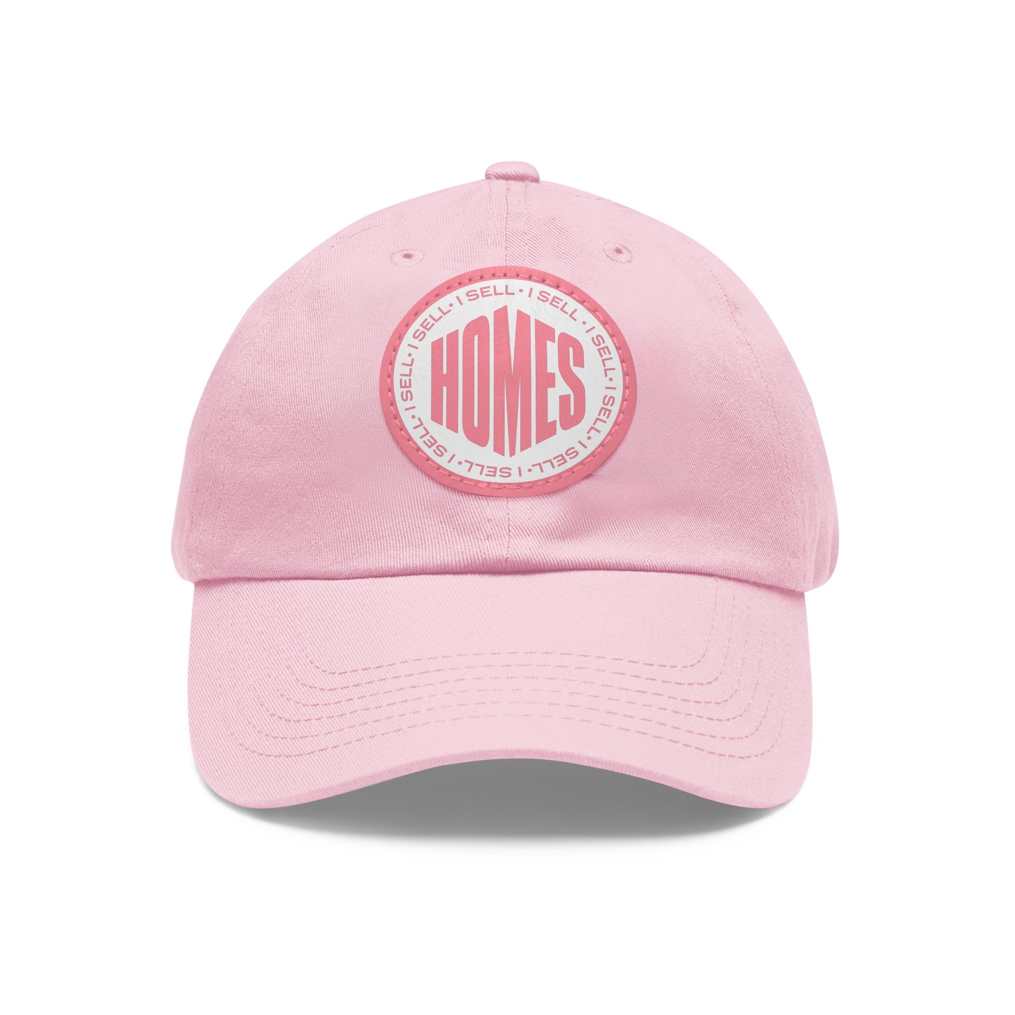 I Sell Homes Dad Hat with Leather Patch (Round)