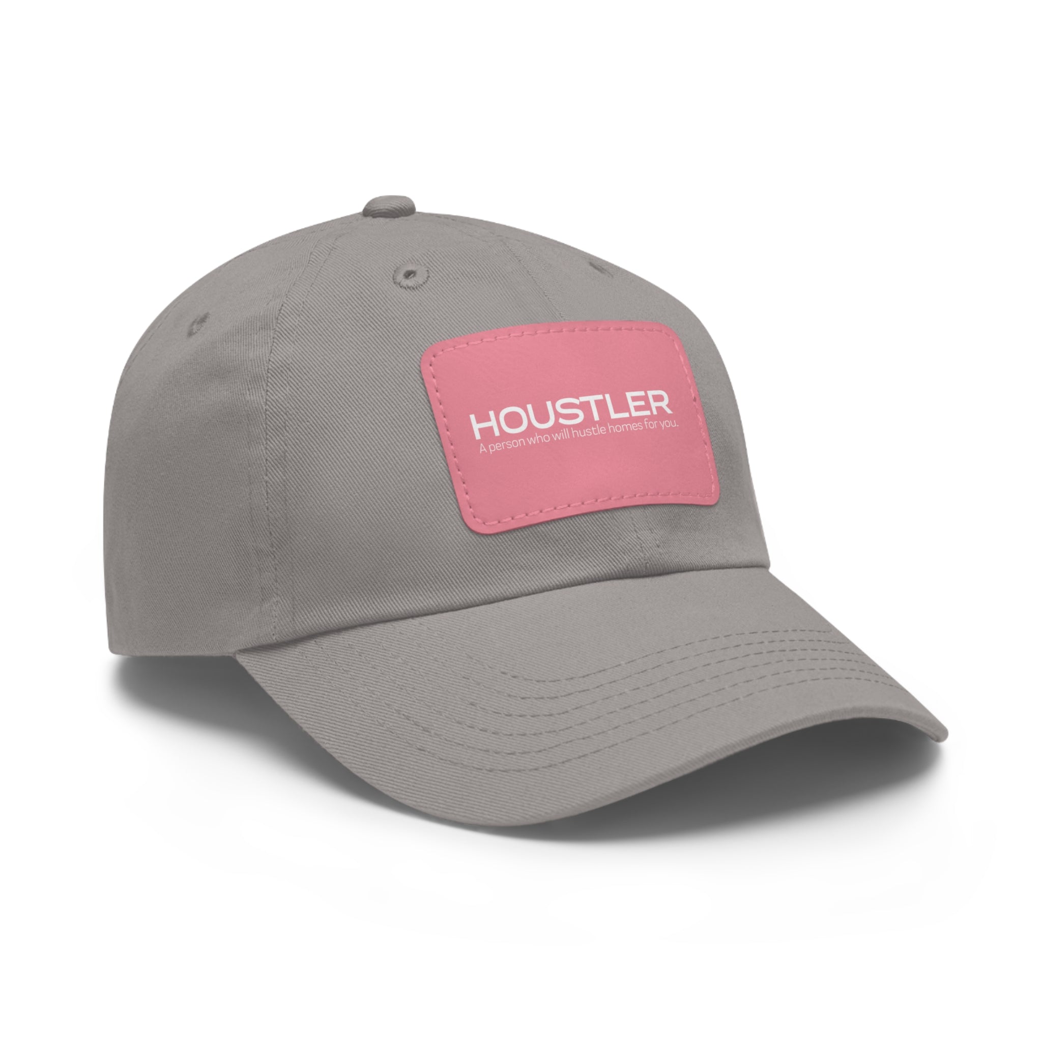 Houstler Dad Hat with Leather Patch (Rectangle)