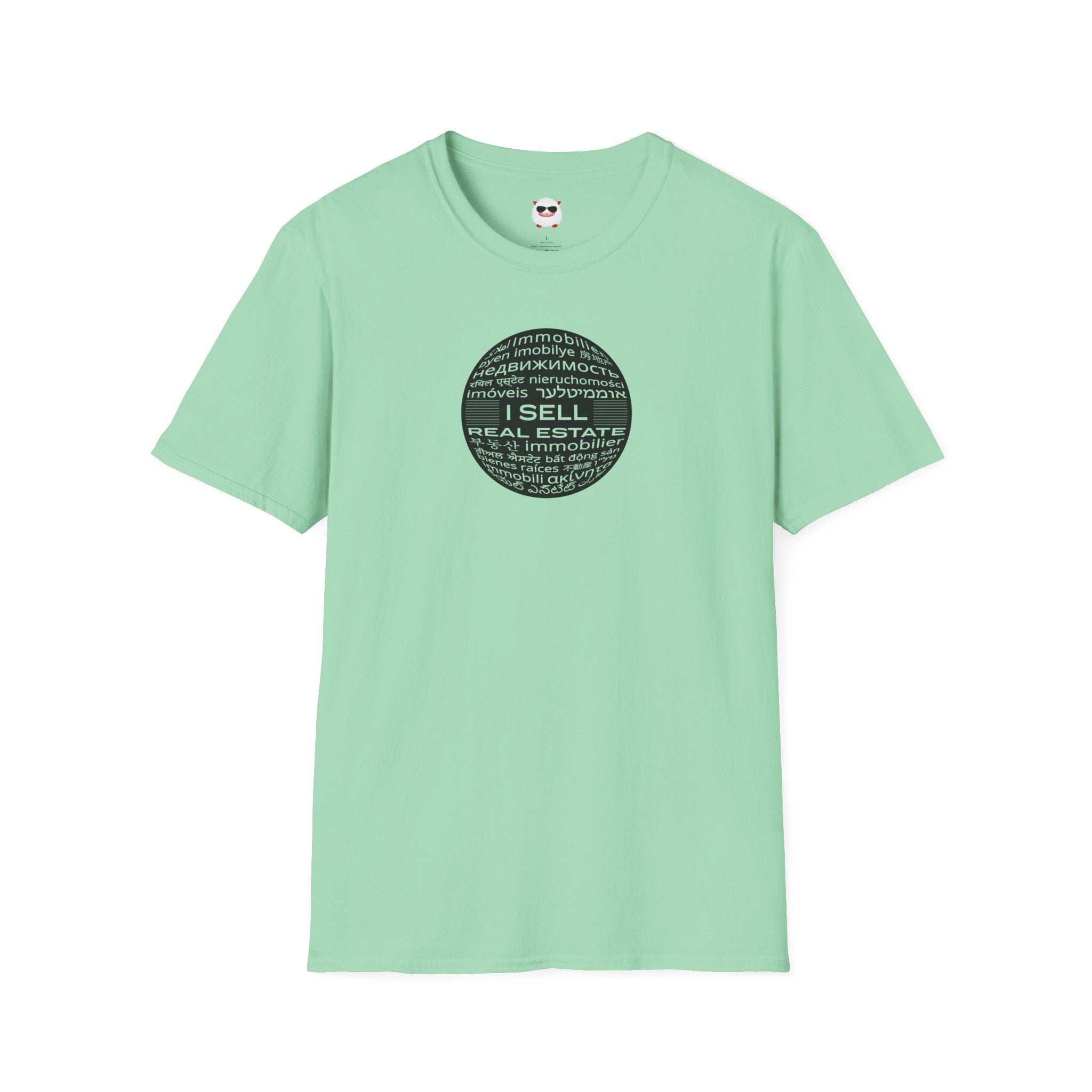I Sell Real Estate Translated Unisex Softstyle T-Shirt