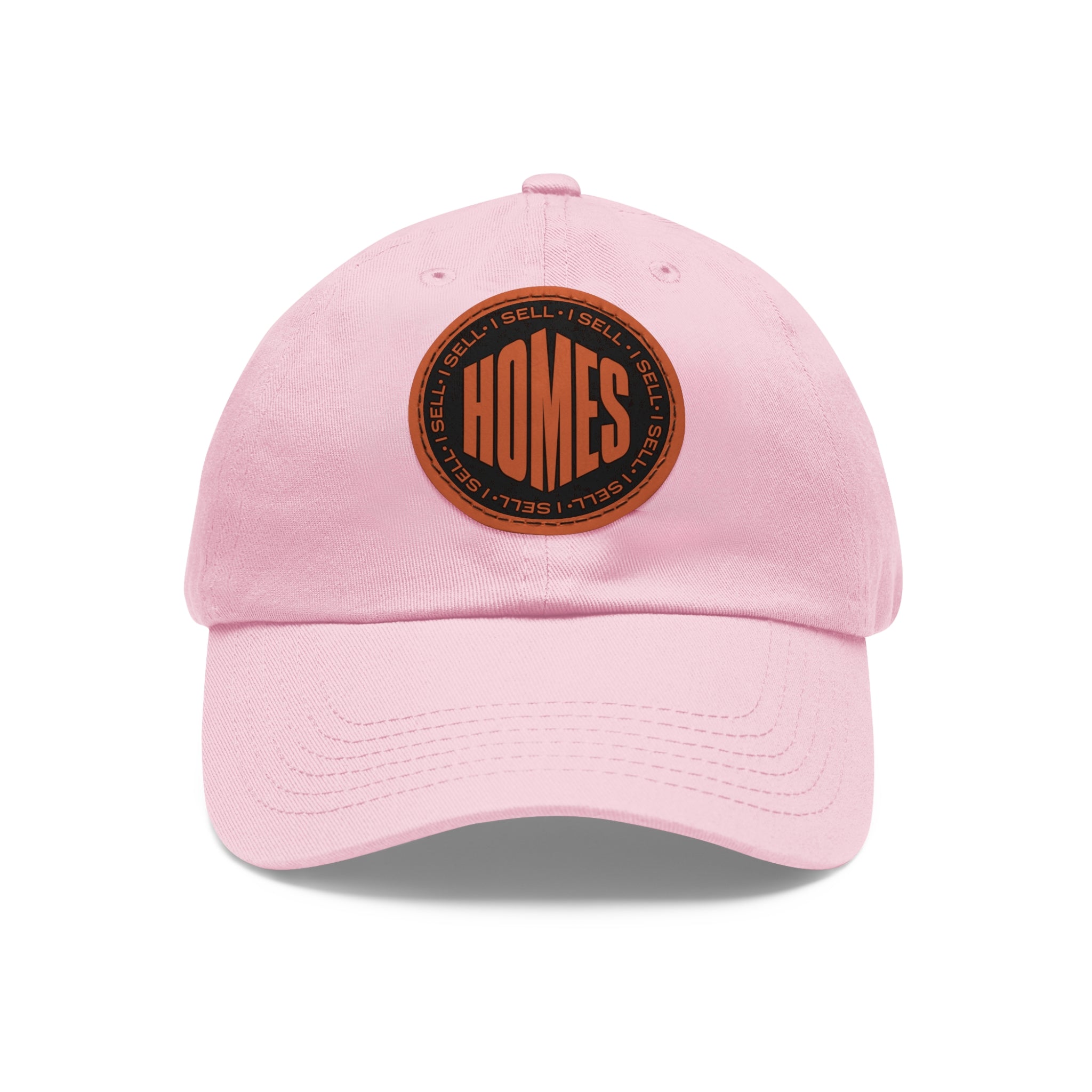 I Sell Homes Dad Hat with Leather Patch (Round)