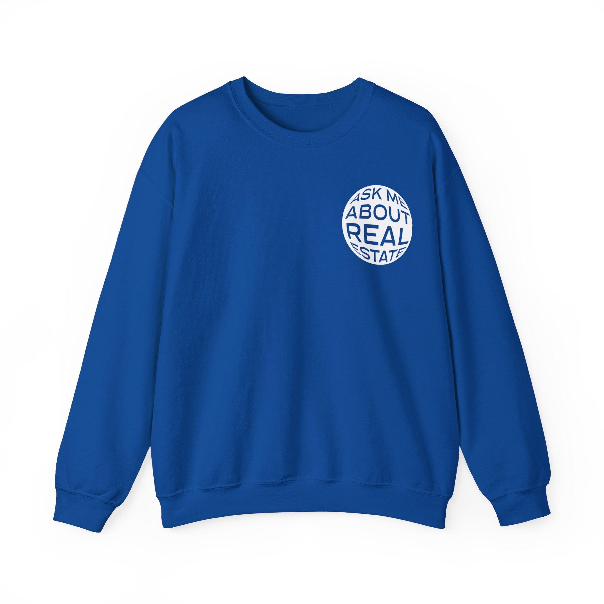 Ask Me About Real Estate Unisex Heavy Blend™ Crewneck Sweatshirt