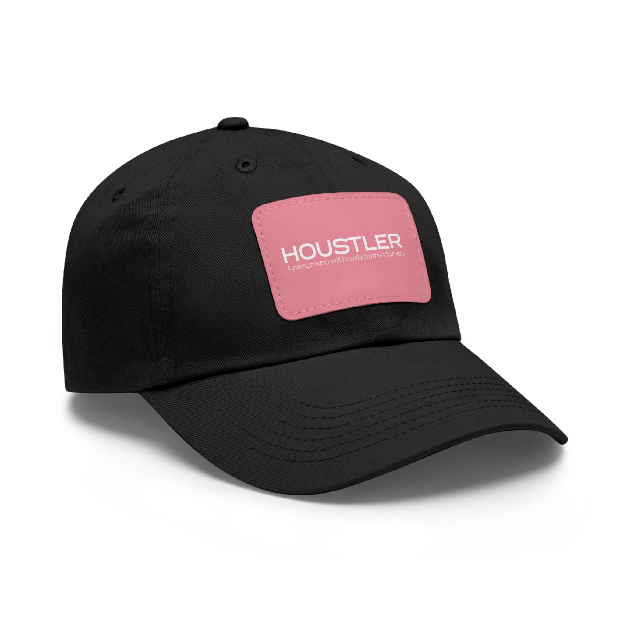 Houstler Dad Hat with Leather Patch (Rectangle)
