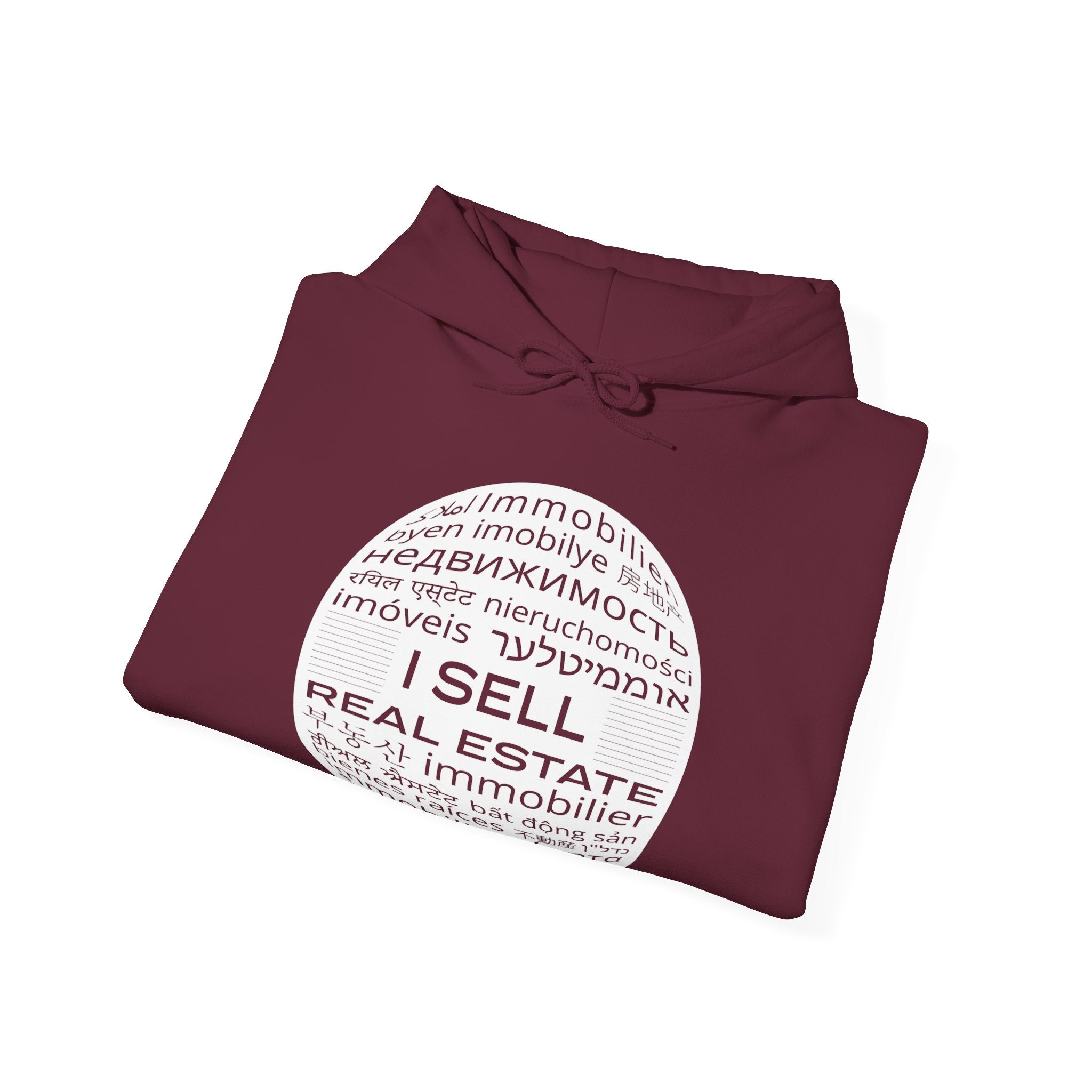 I SELL REAL ESTATE Translated Unisex Heavy Blend™ Hooded Sweatshirt
