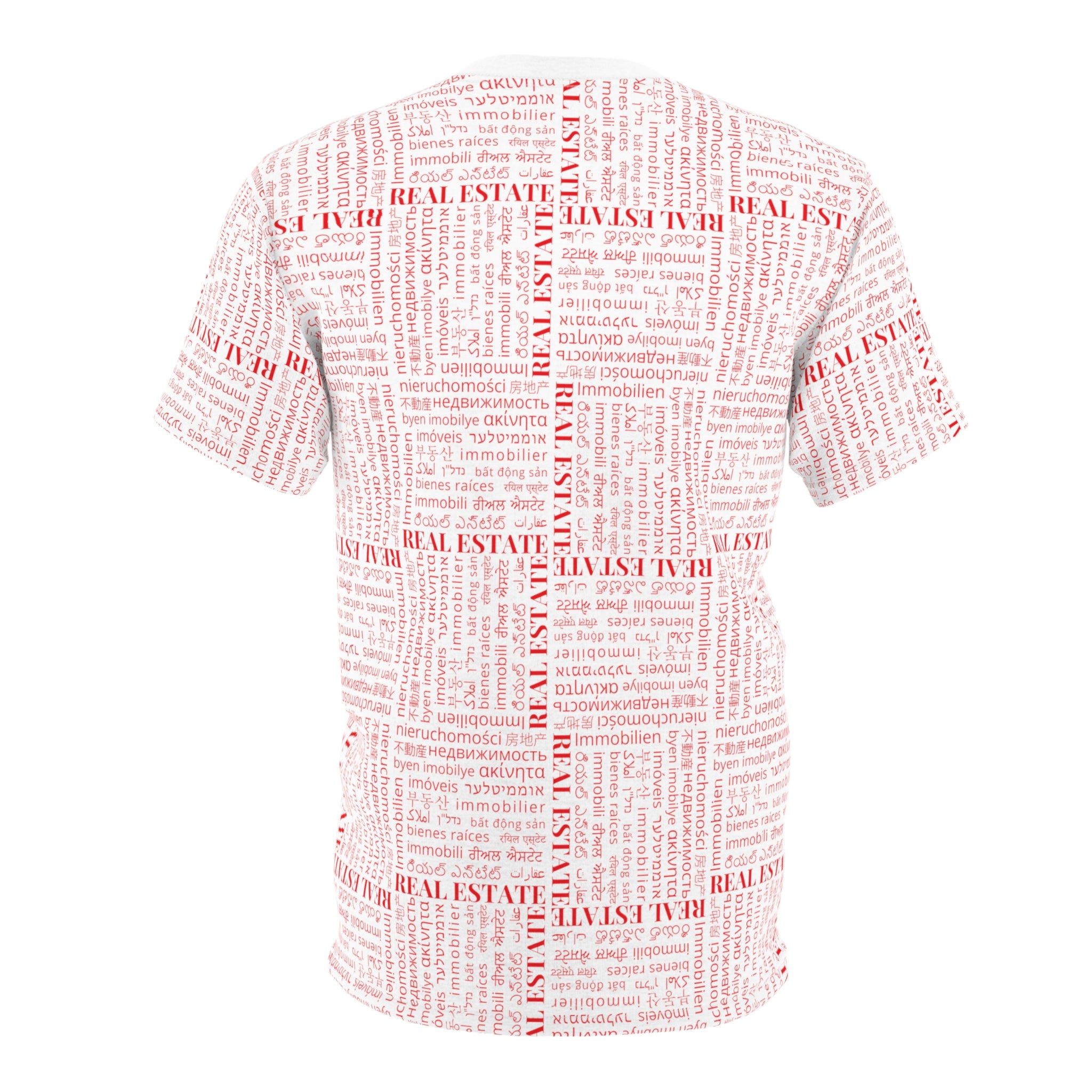 The Ultimate Real Estate Shirt! Unisex Cut & Sew Tee (AOP) Red