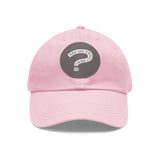 Ask Me About Real Estate Dad Hat with Leather Patch (Round)