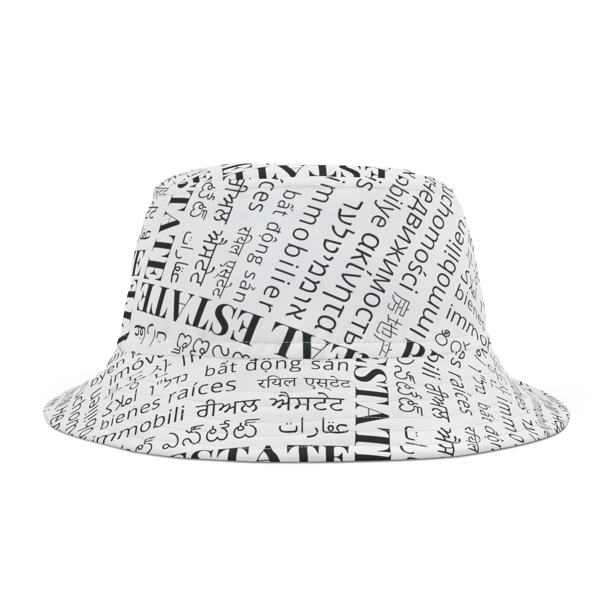 Real Estate Translated Bucket Hat (AOP)