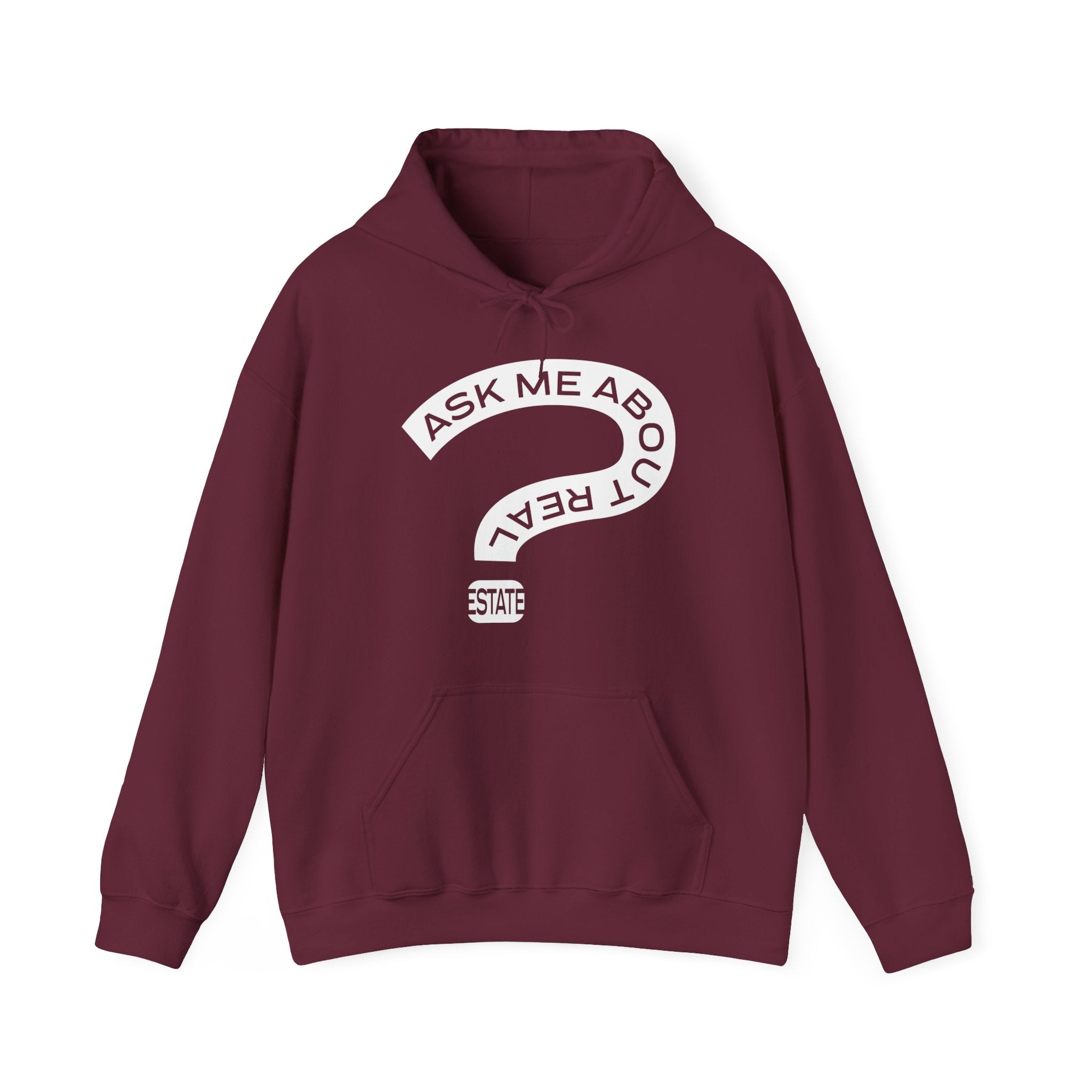 Ask Me About Real Estate Unisex Heavy Blend™ Hooded Sweatshirt