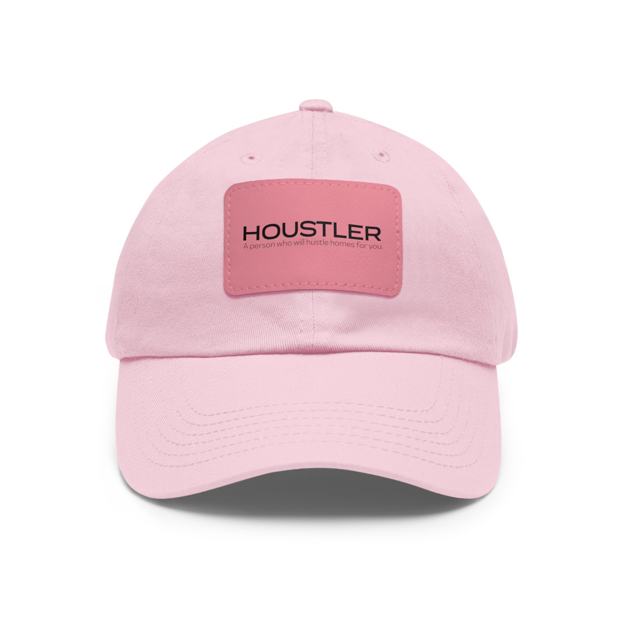 Houstler Dad Hat with Leather Patch (Rectangle)
