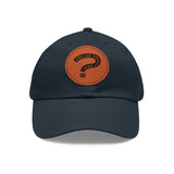 Ask Me About Real Estate Dad Hat with Leather Patch (Round)