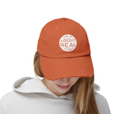 Ask Me About Real Estate Unisex Distressed Cap