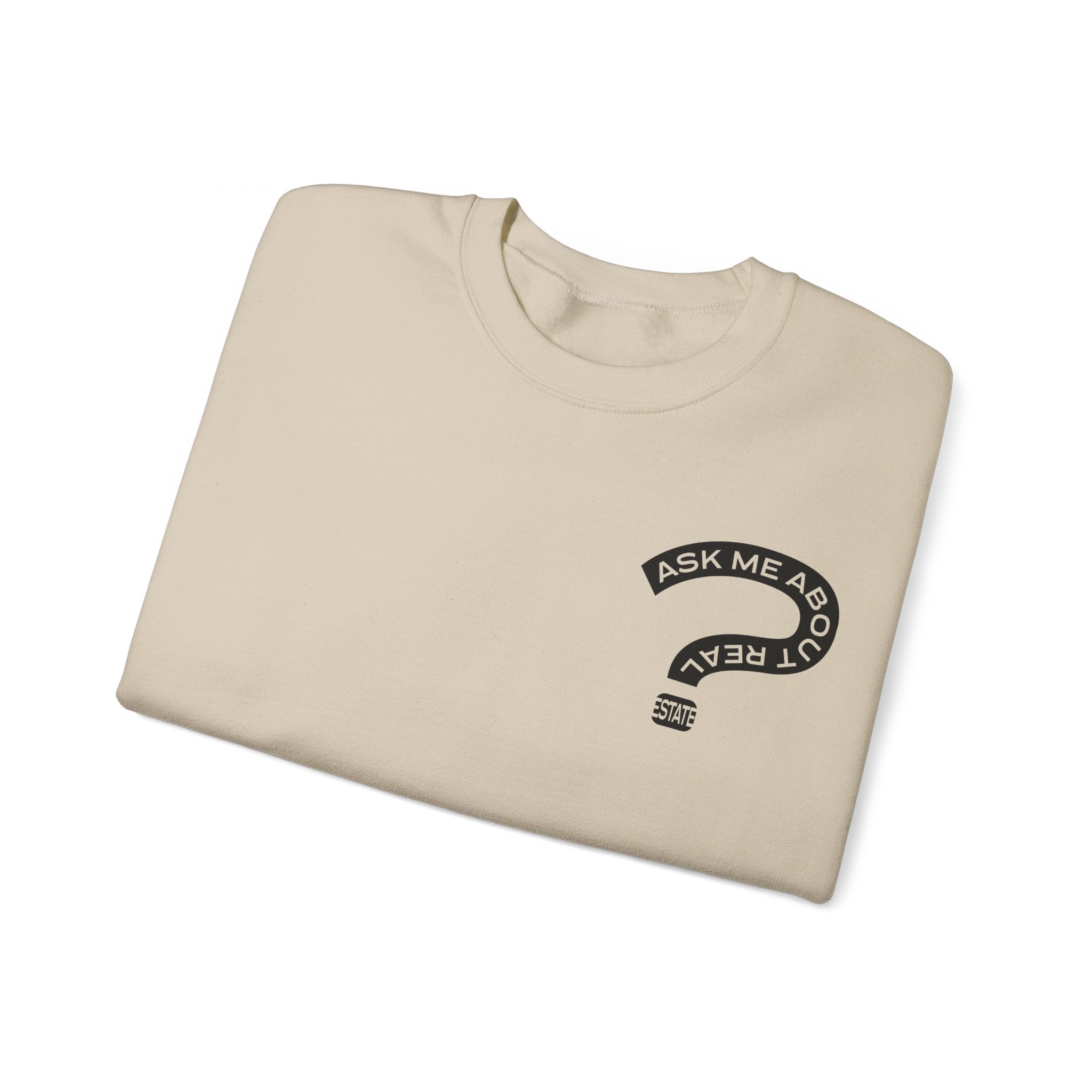 Ask Me About Real Estate Unisex Heavy Blend™ Crewneck Sweatshirt