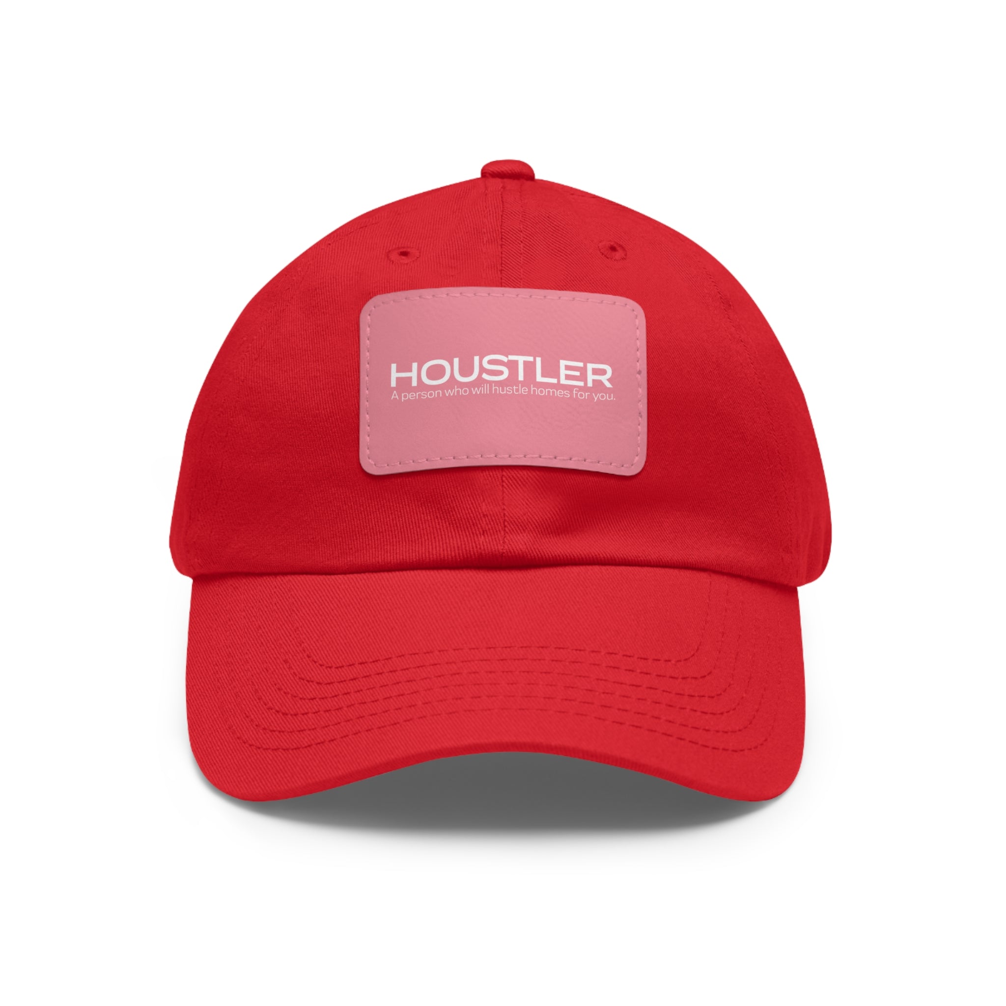 Houstler Dad Hat with Leather Patch (Rectangle)