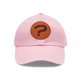 Ask Me About Real Estate Dad Hat with Leather Patch (Round)