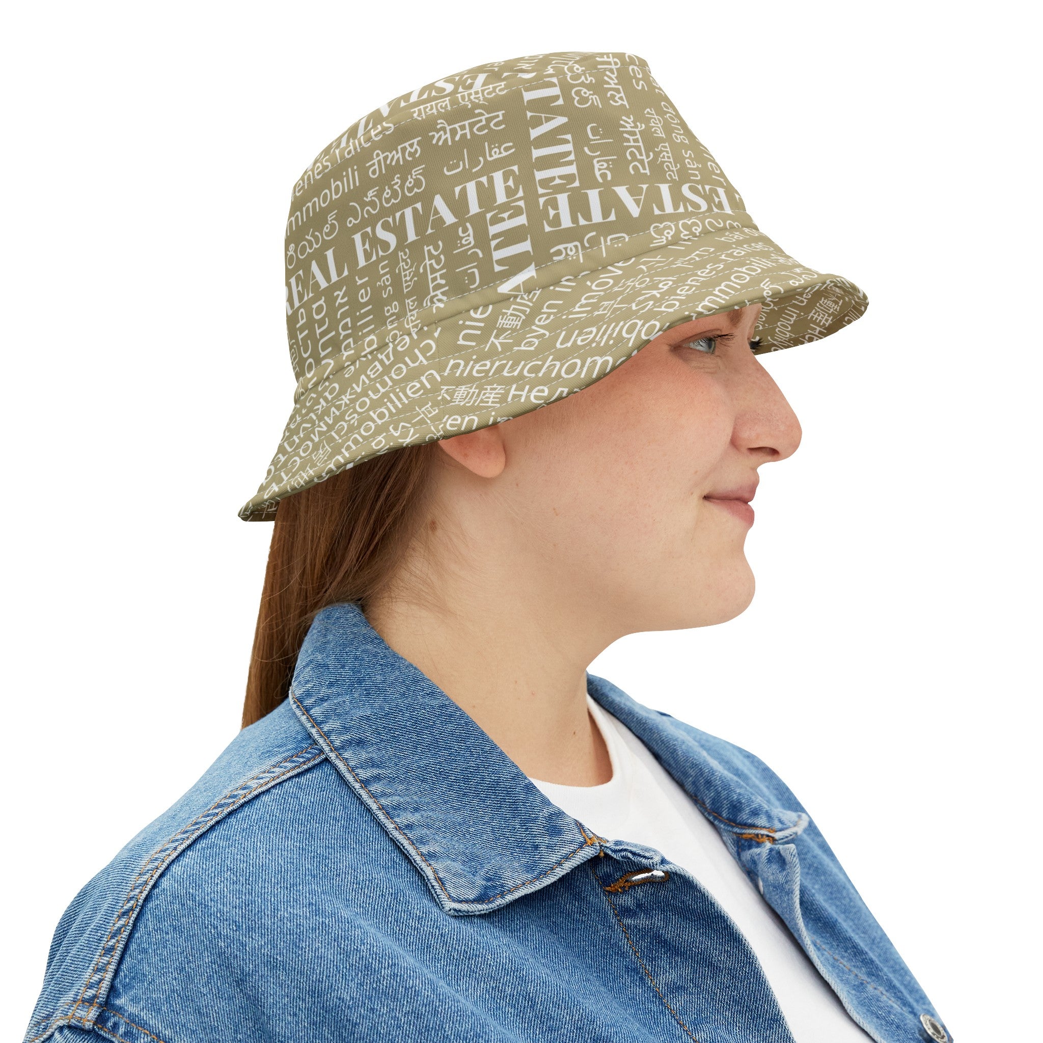 C21 Style Real Estate Translated Bucket Hat (AOP)