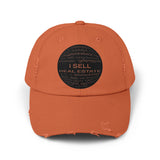 Copy of Ask Me About Real Estate Unisex Distressed Cap
