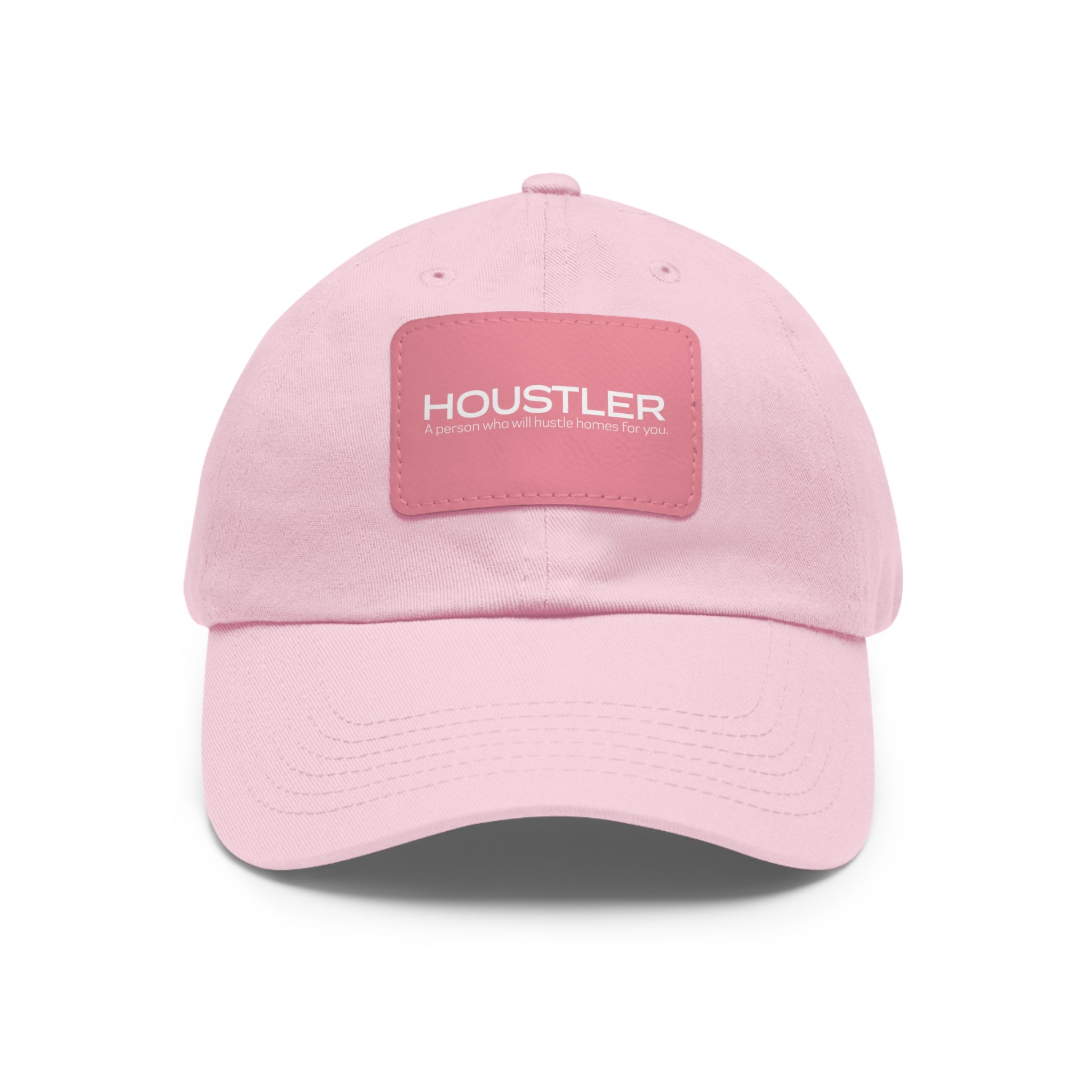 Houstler Dad Hat with Leather Patch (Rectangle)