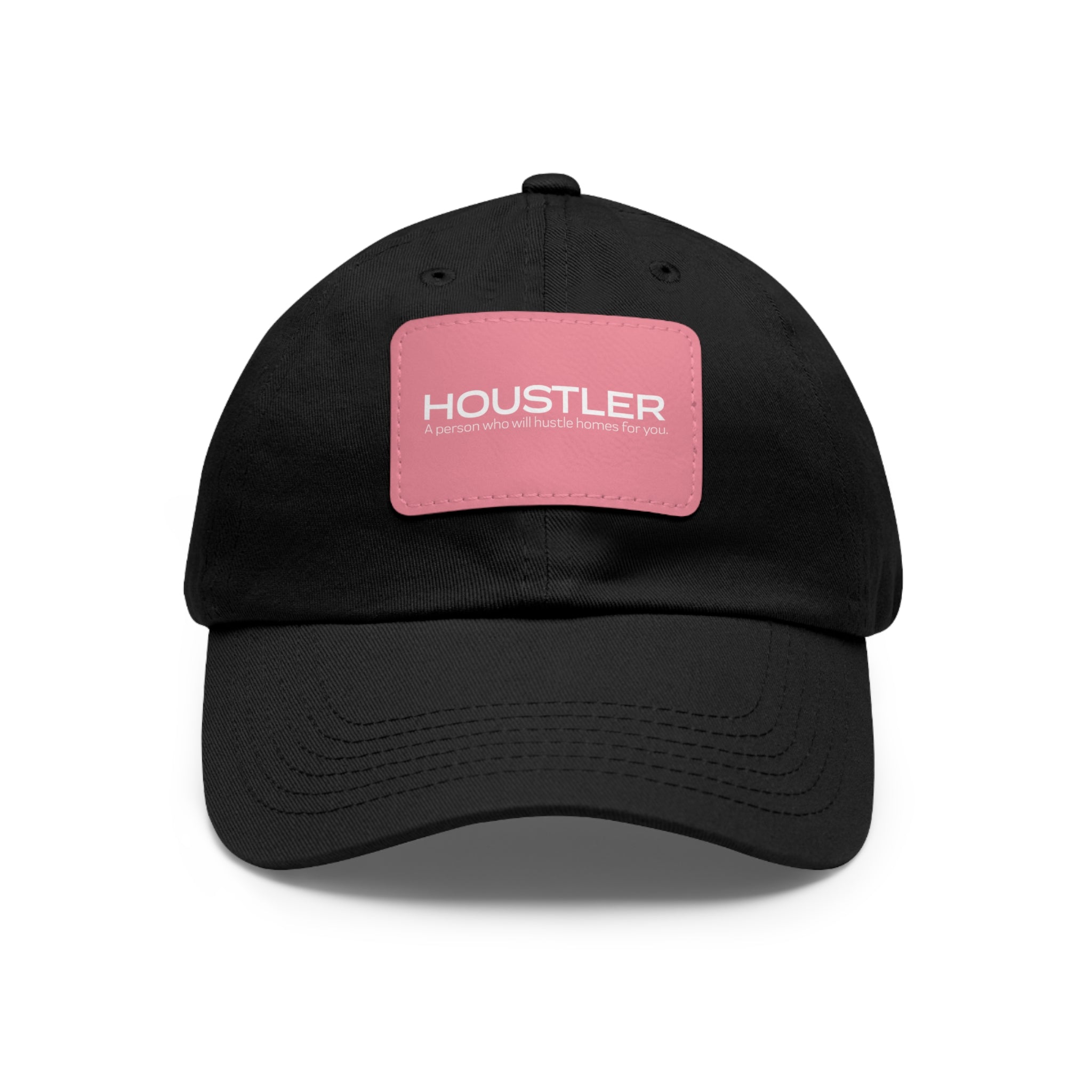 Houstler Dad Hat with Leather Patch (Rectangle)
