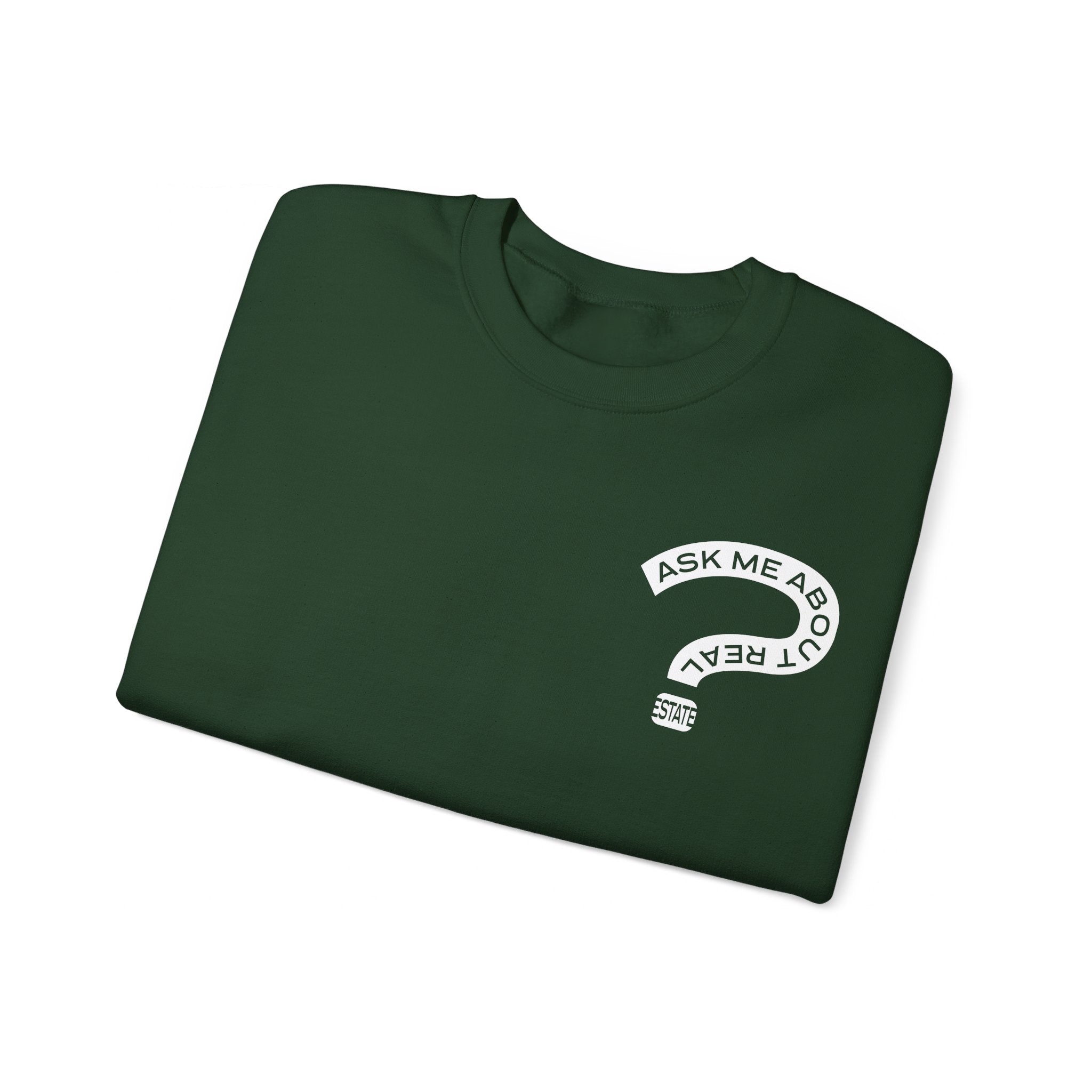 Ask Me About Real Estate Unisex Heavy Blend™ Crewneck Sweatshirt