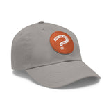 Ask Me About Real Estate Dad Hat with Leather Patch (Round)