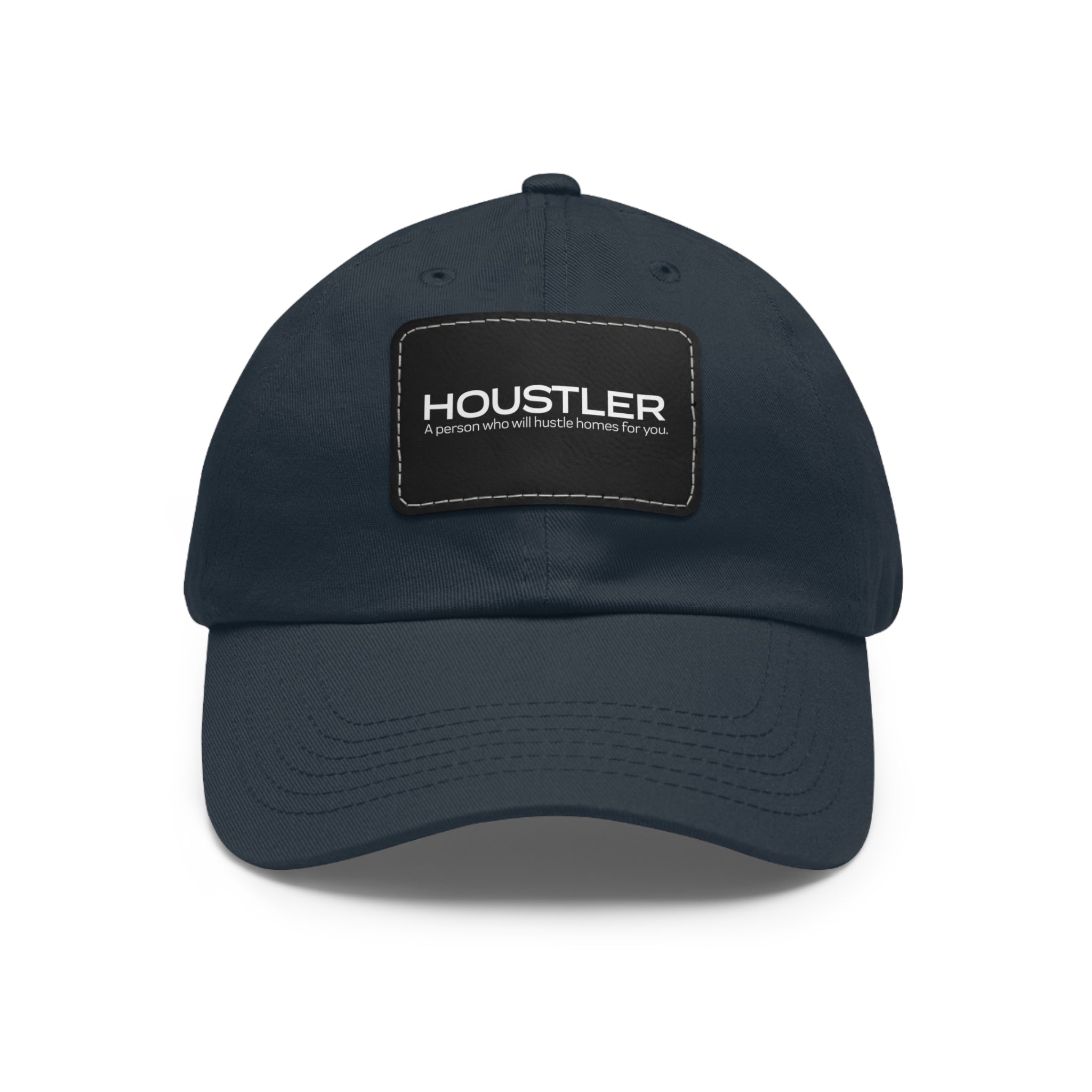 Houstler Dad Hat with Leather Patch (Rectangle)