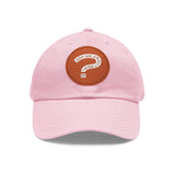Ask Me About Real Estate Dad Hat with Leather Patch (Round)