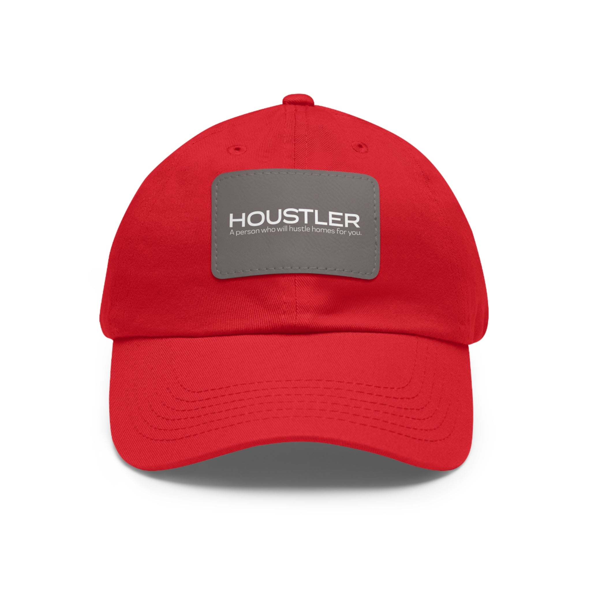 Houstler Dad Hat with Leather Patch (Rectangle)