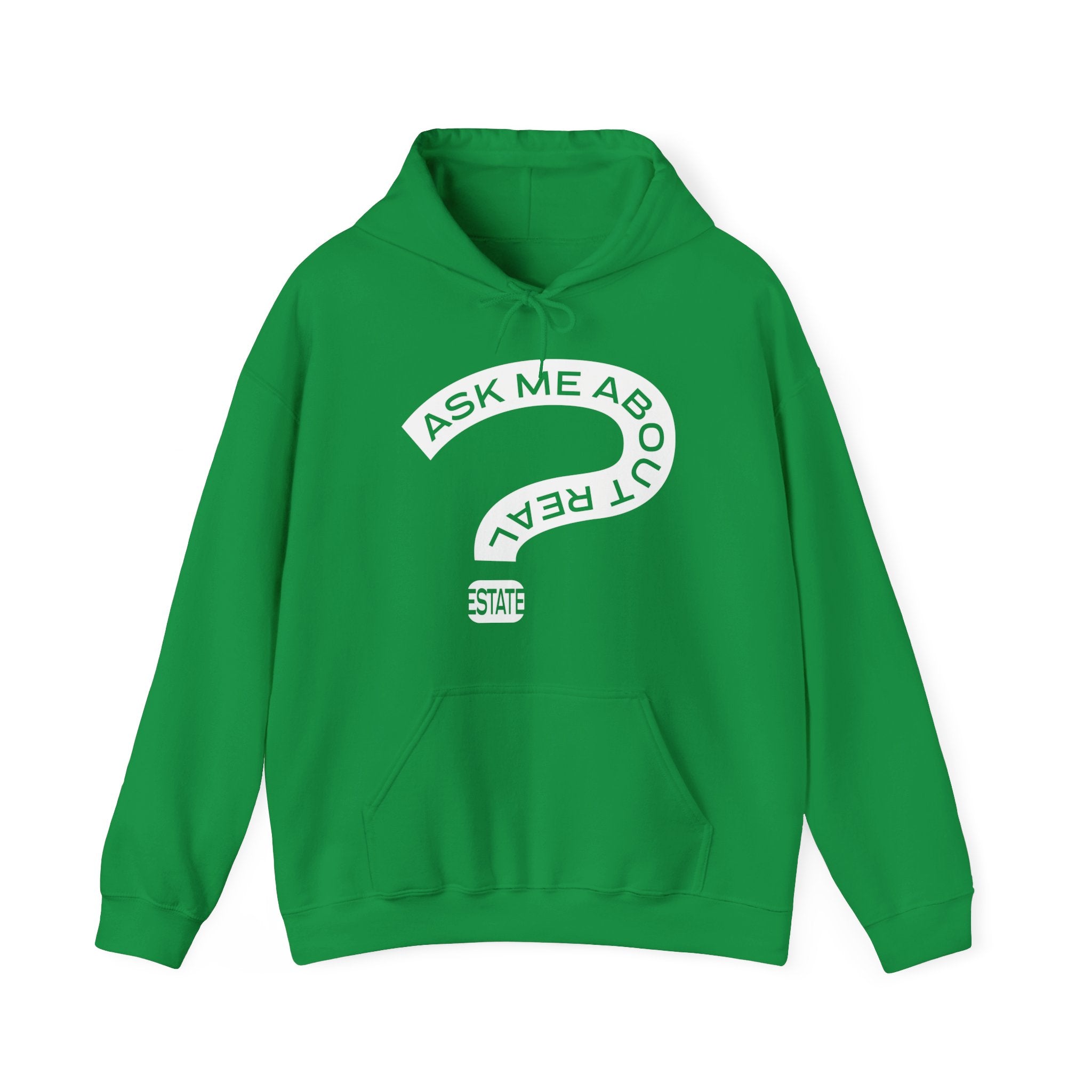 Ask Me About Real Estate Unisex Heavy Blend™ Hooded Sweatshirt