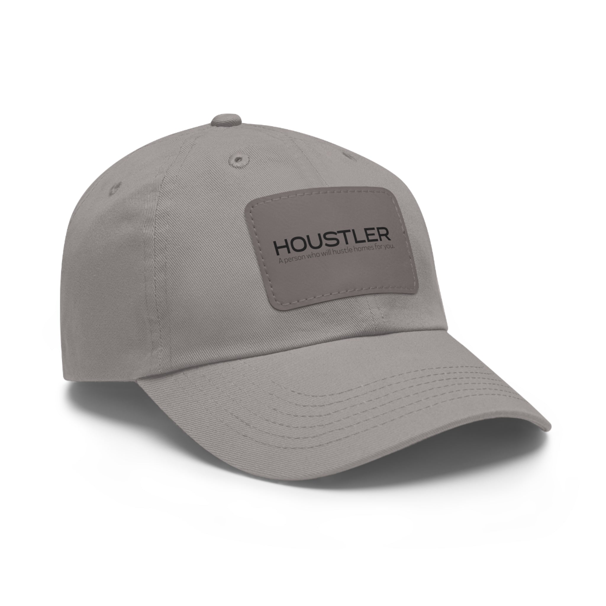 Houstler Dad Hat with Leather Patch (Rectangle)