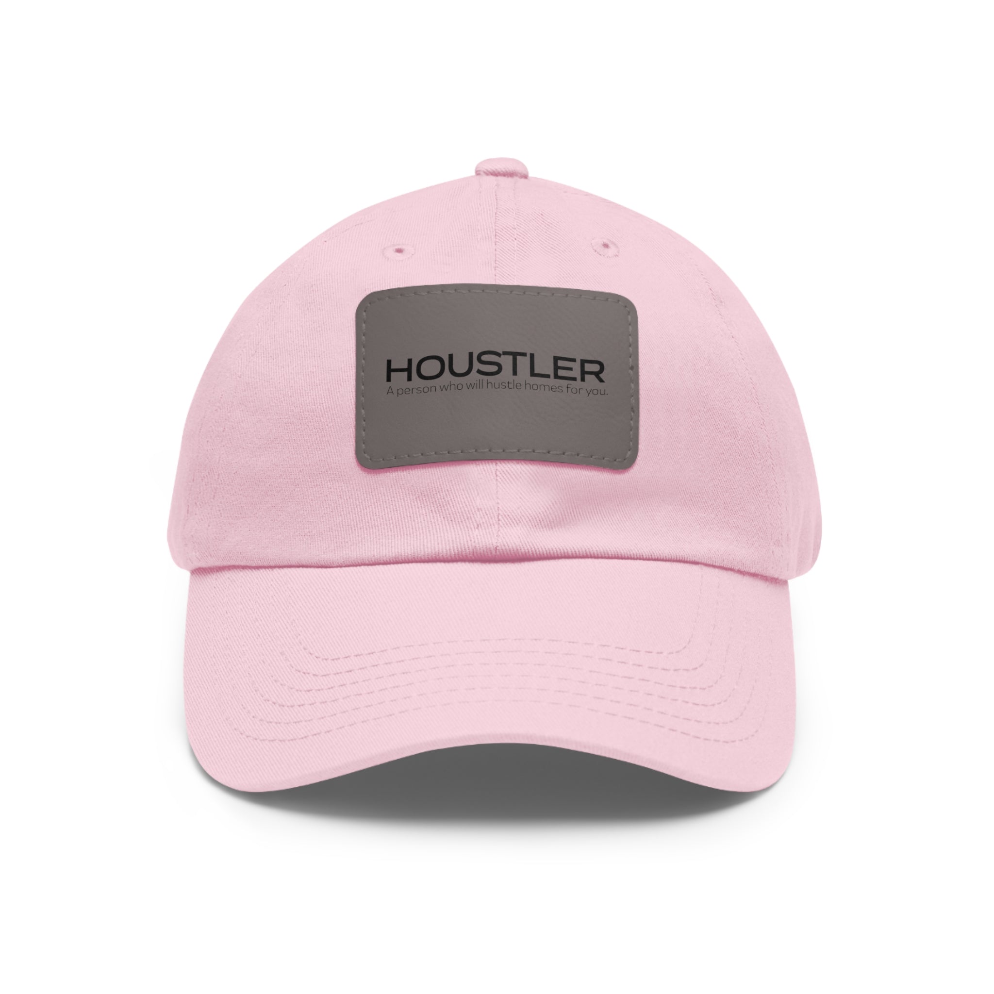 Houstler Dad Hat with Leather Patch (Rectangle)