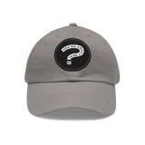 Ask Me About Real Estate Dad Hat with Leather Patch (Round)
