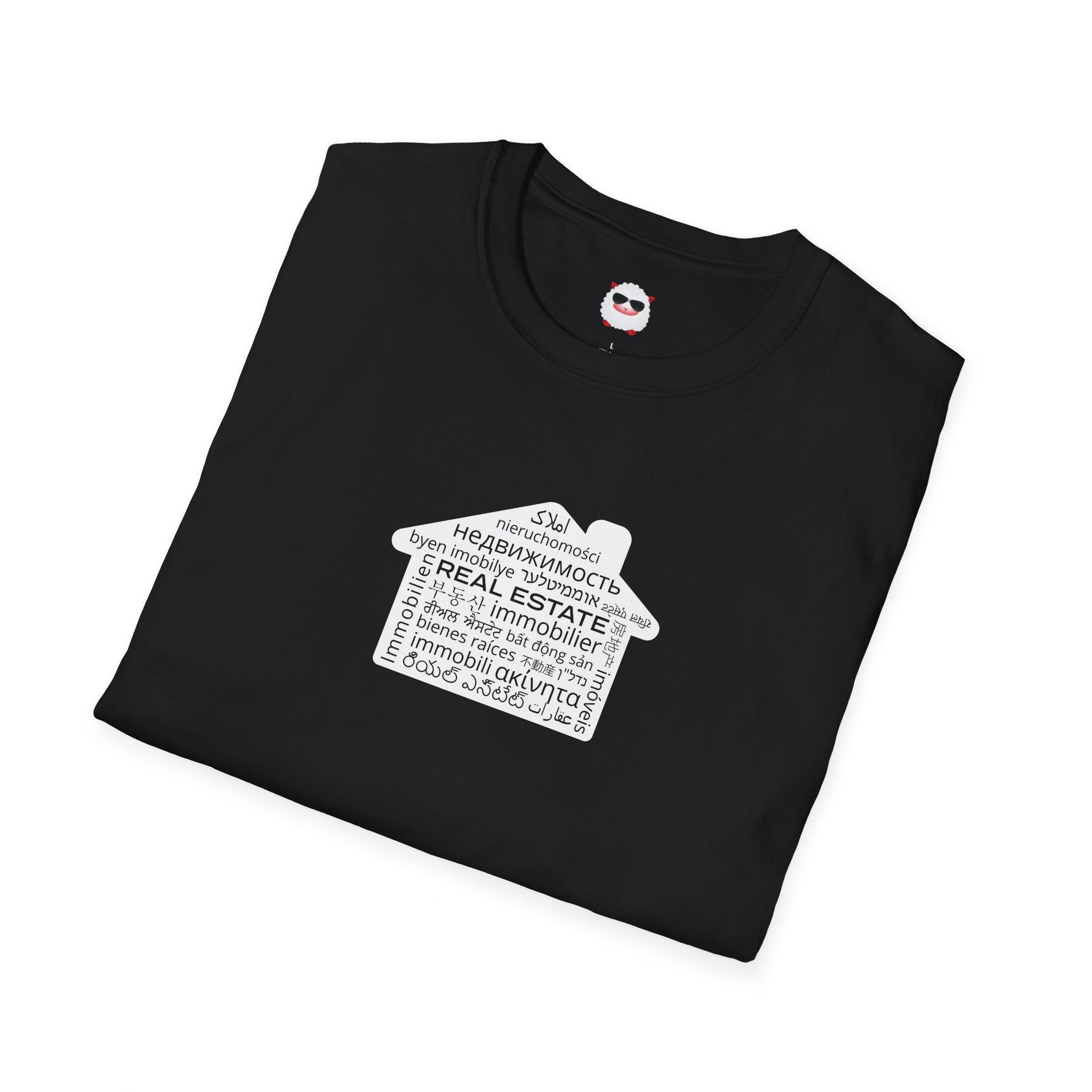 Real Estate Translated Dark Style Unisex Softstyle T-Shirt