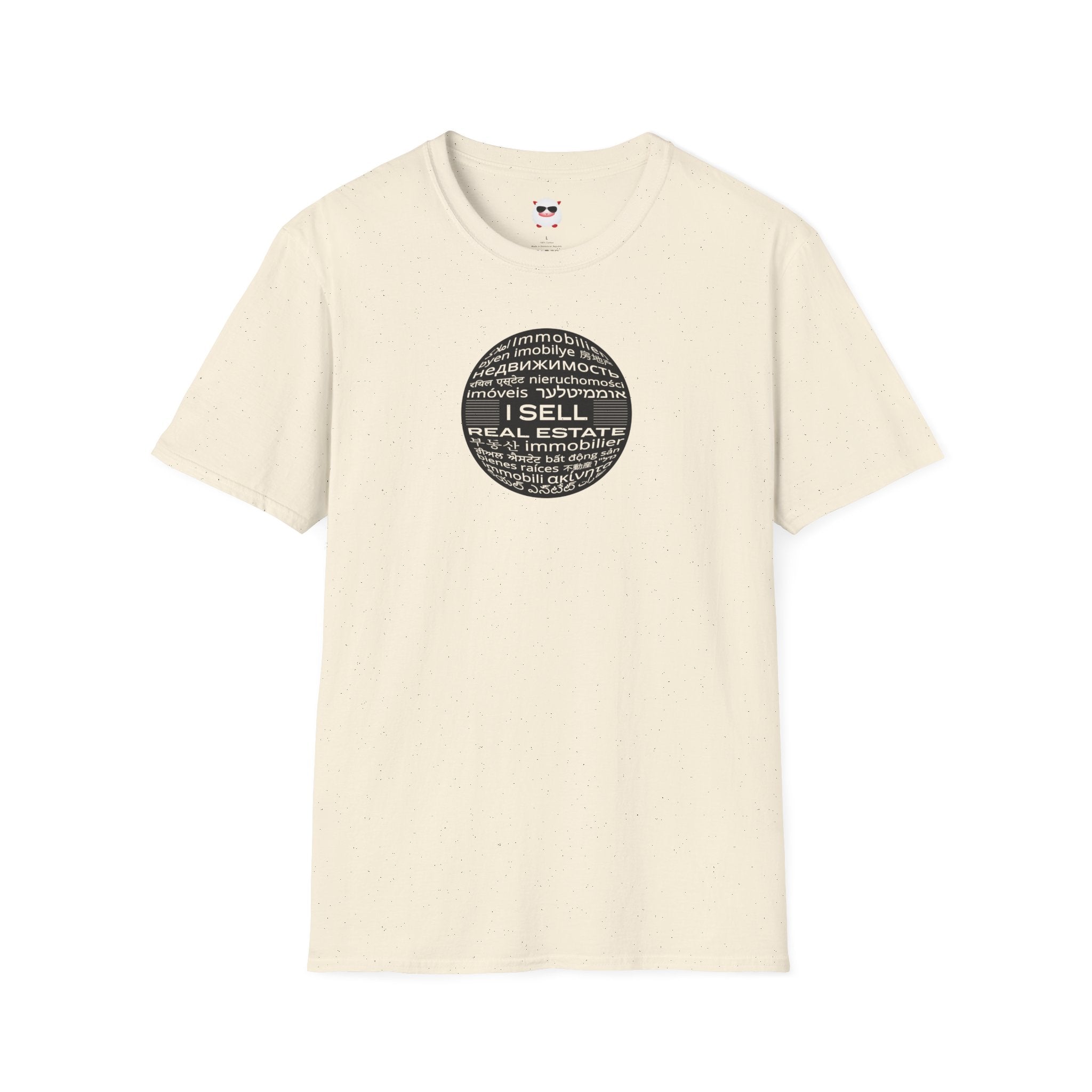 I Sell Real Estate Translated Unisex Softstyle T-Shirt