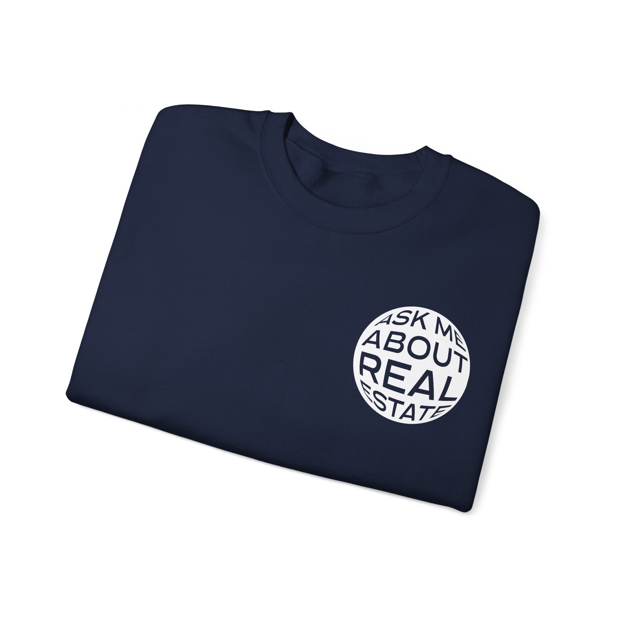Ask Me About Real Estate Unisex Heavy Blend™ Crewneck Sweatshirt