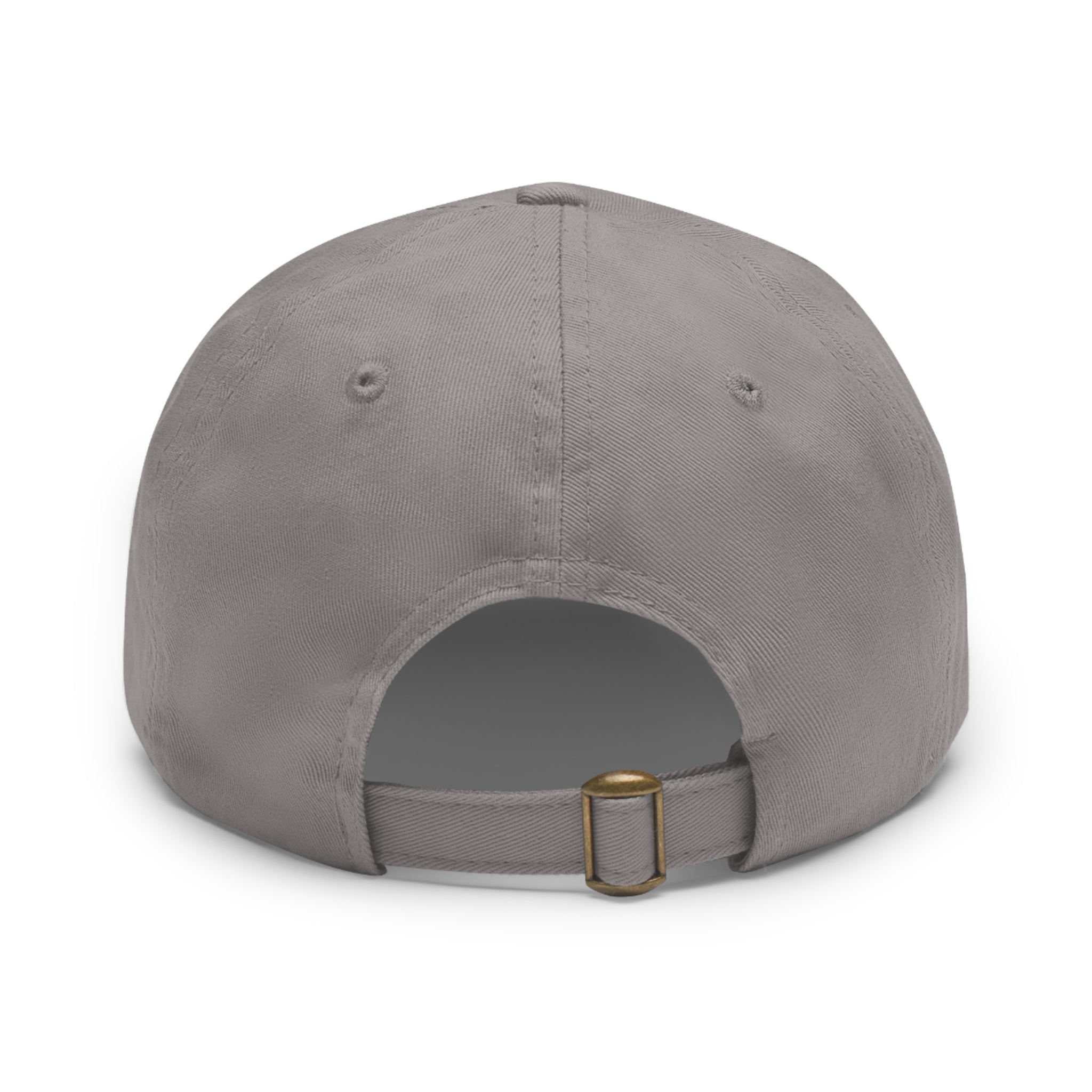 Ask Me About Real Estate Dad Hat with Leather Patch (Round)