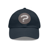 Ask Me About Real Estate Dad Hat with Leather Patch (Round)