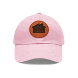 Real Estate Translated Dad Hat with Leather Patch (Round)
