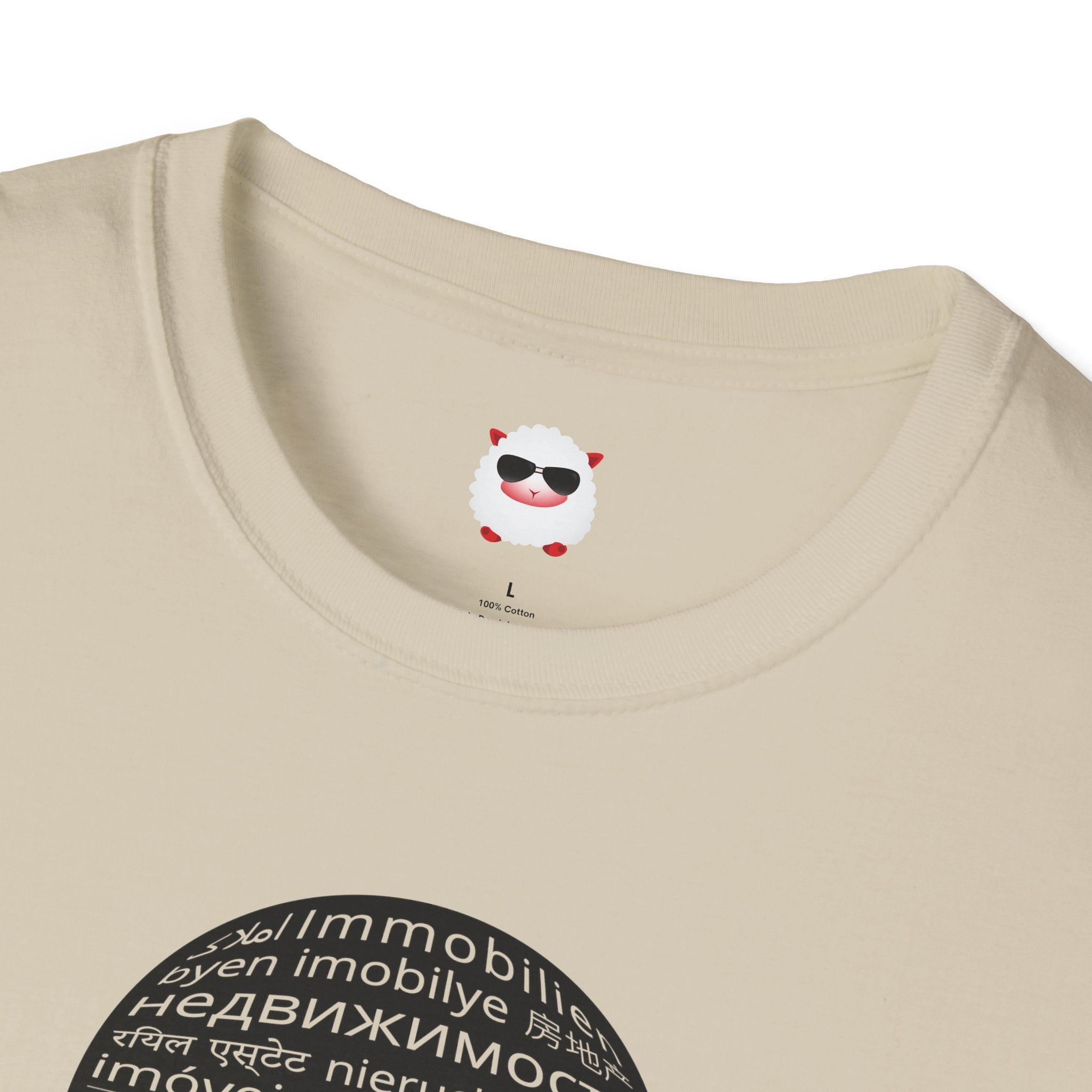 I Sell Real Estate Translated Unisex Softstyle T-Shirt