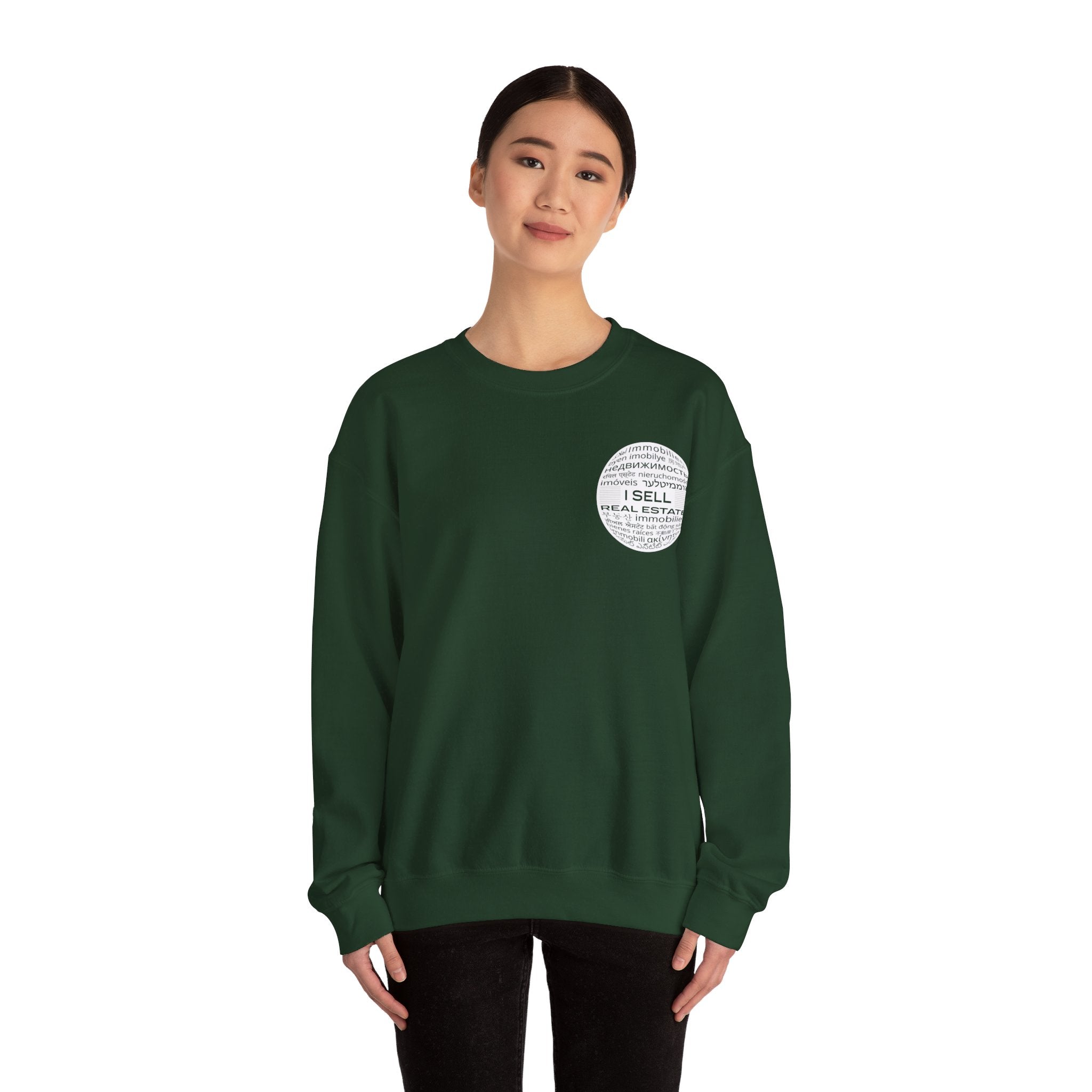 I SELL REAL ESTATE Translated Unisex Heavy Blend™ Crewneck Sweatshirt
