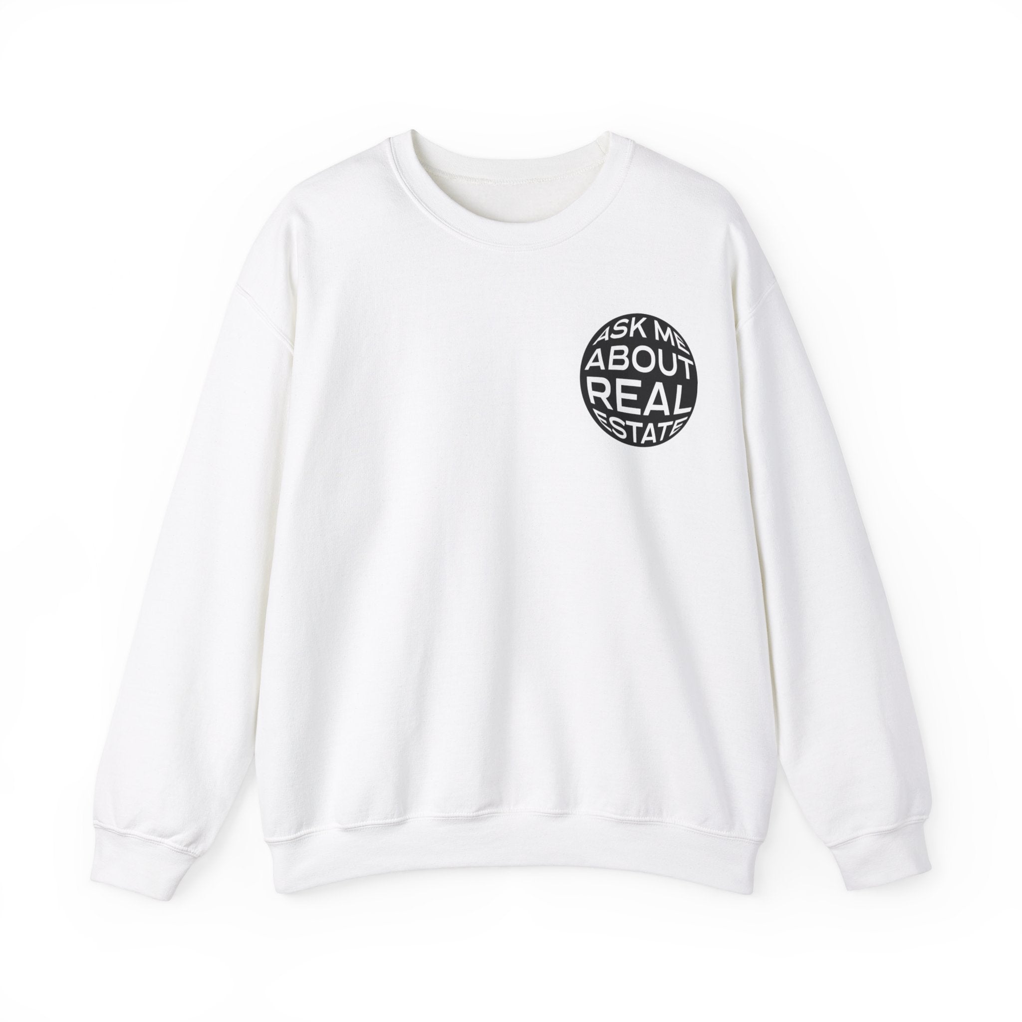 Ask Me About Real Estate Unisex Heavy Blend™ Crewneck Sweatshirt