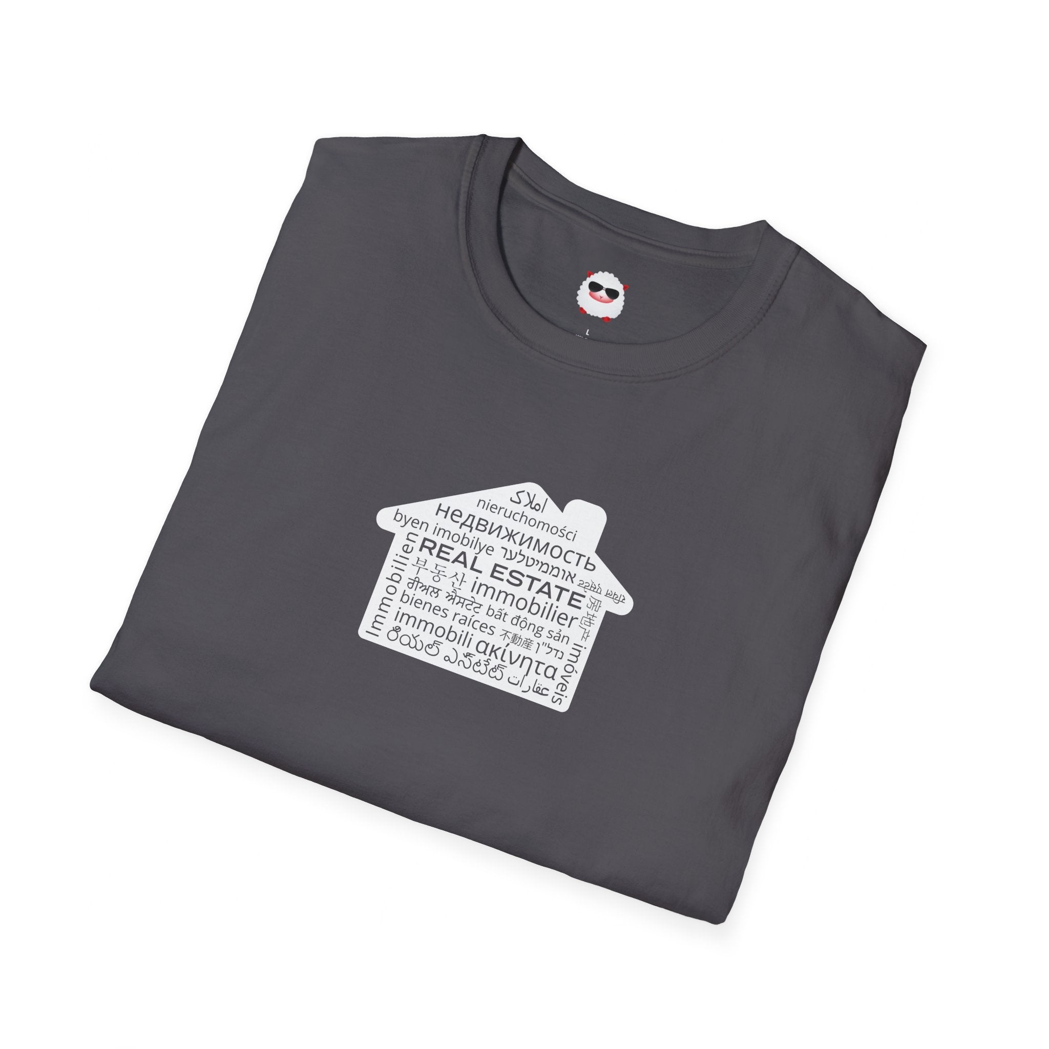 Real Estate Translated Dark Style Unisex Softstyle T-Shirt