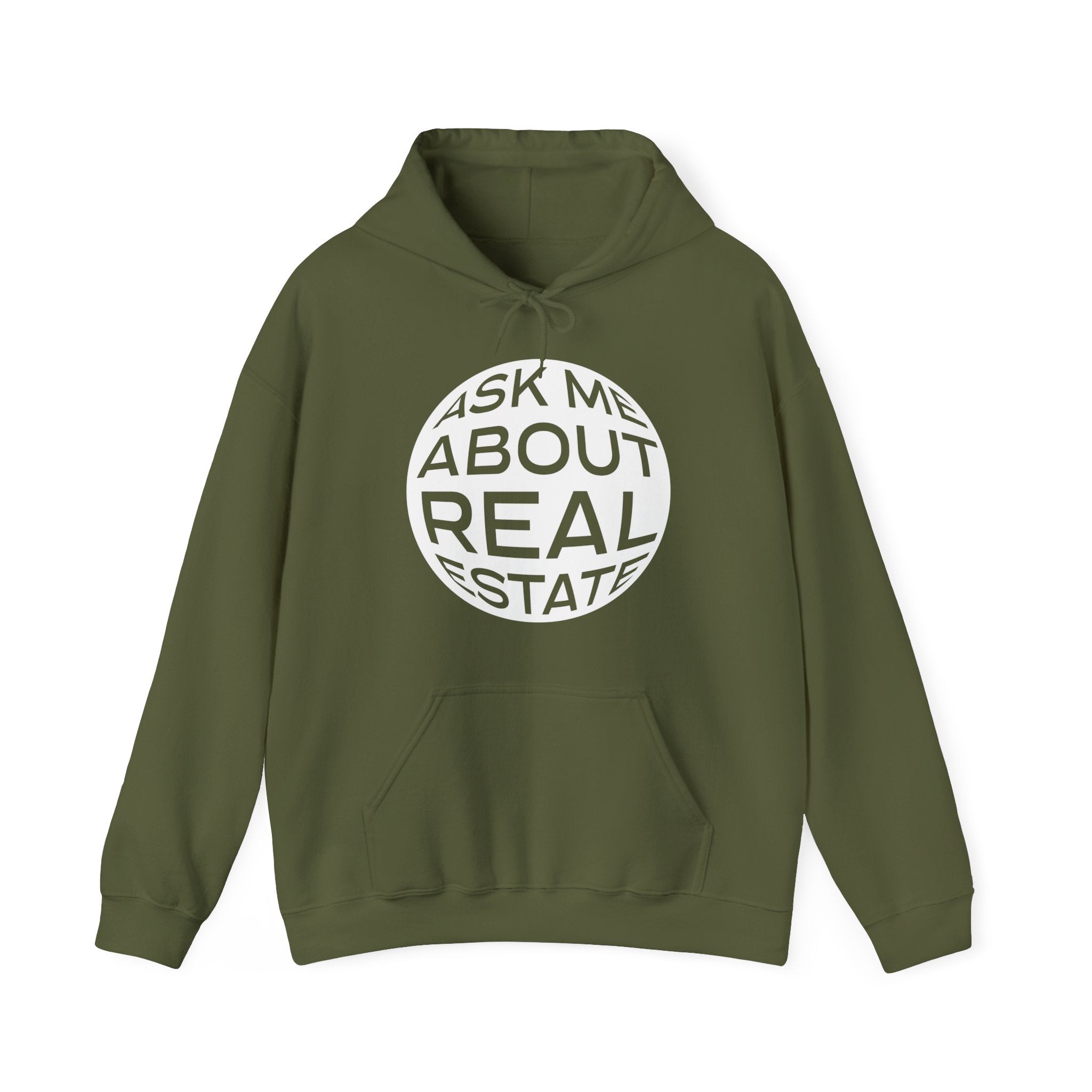 Ask Me About Real Estate Unisex Heavy Blend™ Hooded Sweatshirt