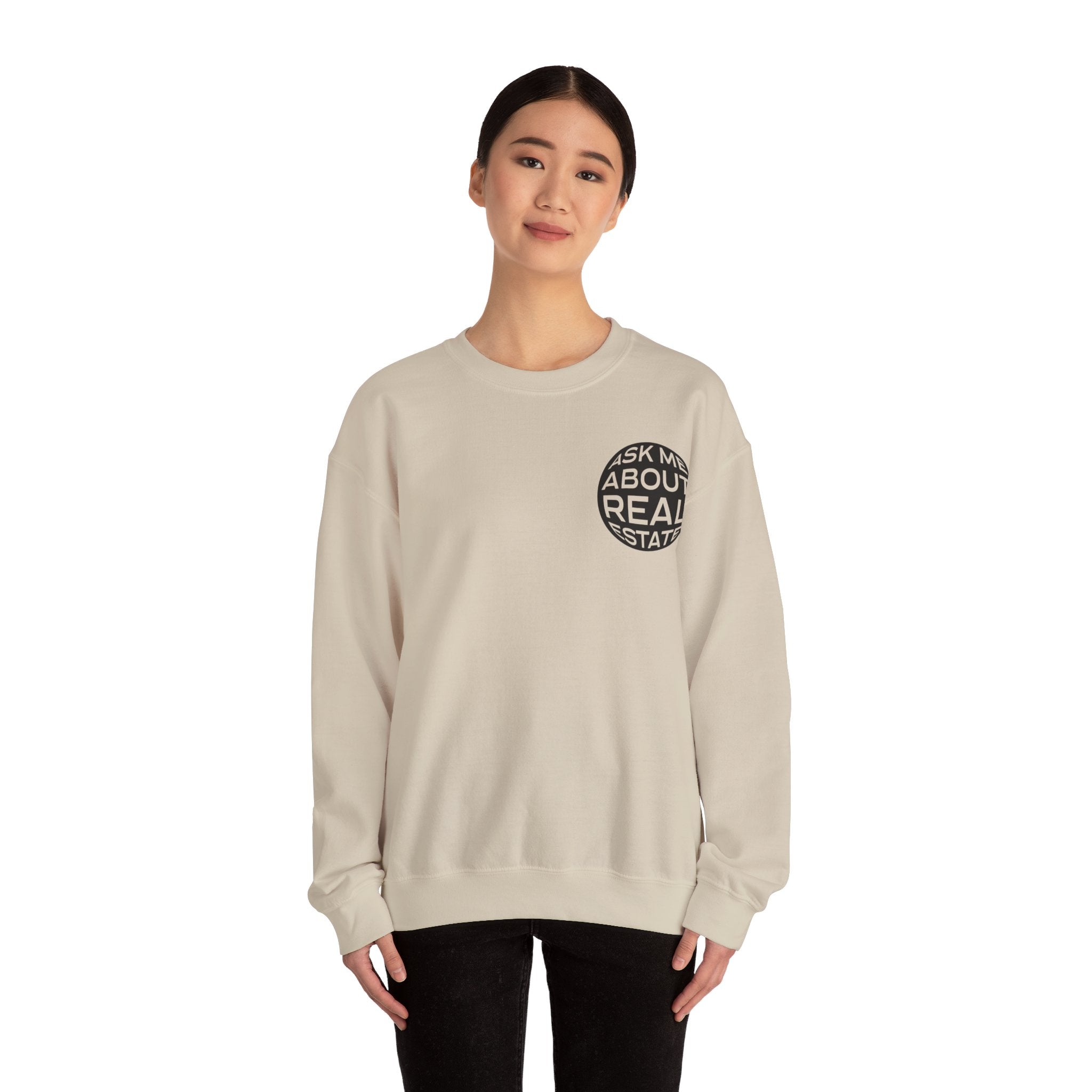 Ask Me About Real Estate Unisex Heavy Blend™ Crewneck Sweatshirt