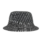 Black Real Estate Translated Bucket Hat (AOP)
