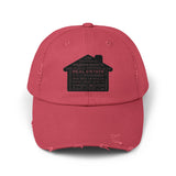 Real Estate Translated  Unisex Distressed Cap