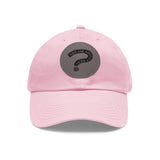 Ask Me About Real Estate Dad Hat with Leather Patch (Round)