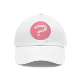 Ask Me About Real Estate Dad Hat with Leather Patch (Round)