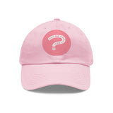 Ask Me About Real Estate Dad Hat with Leather Patch (Round)