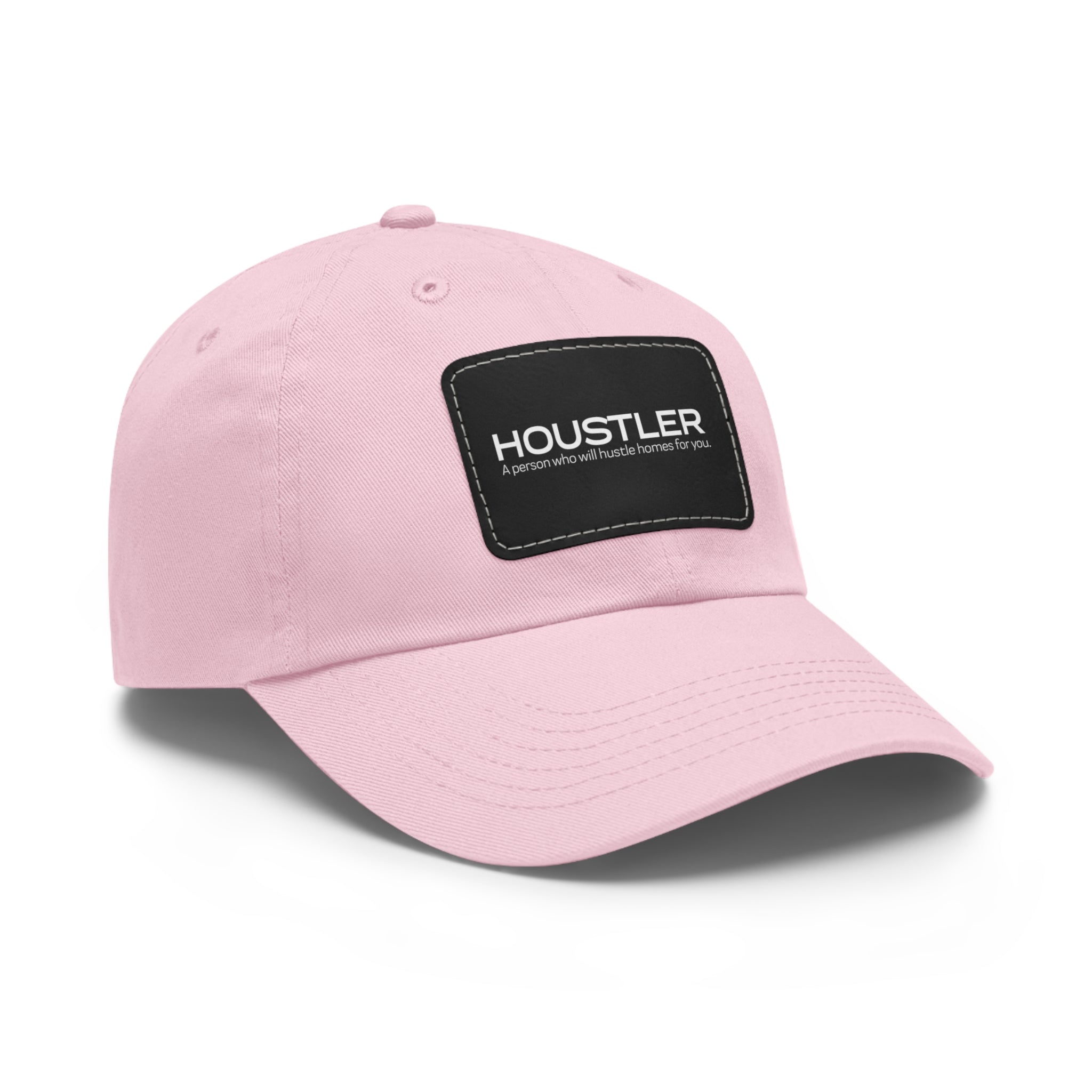 Houstler Dad Hat with Leather Patch (Rectangle)
