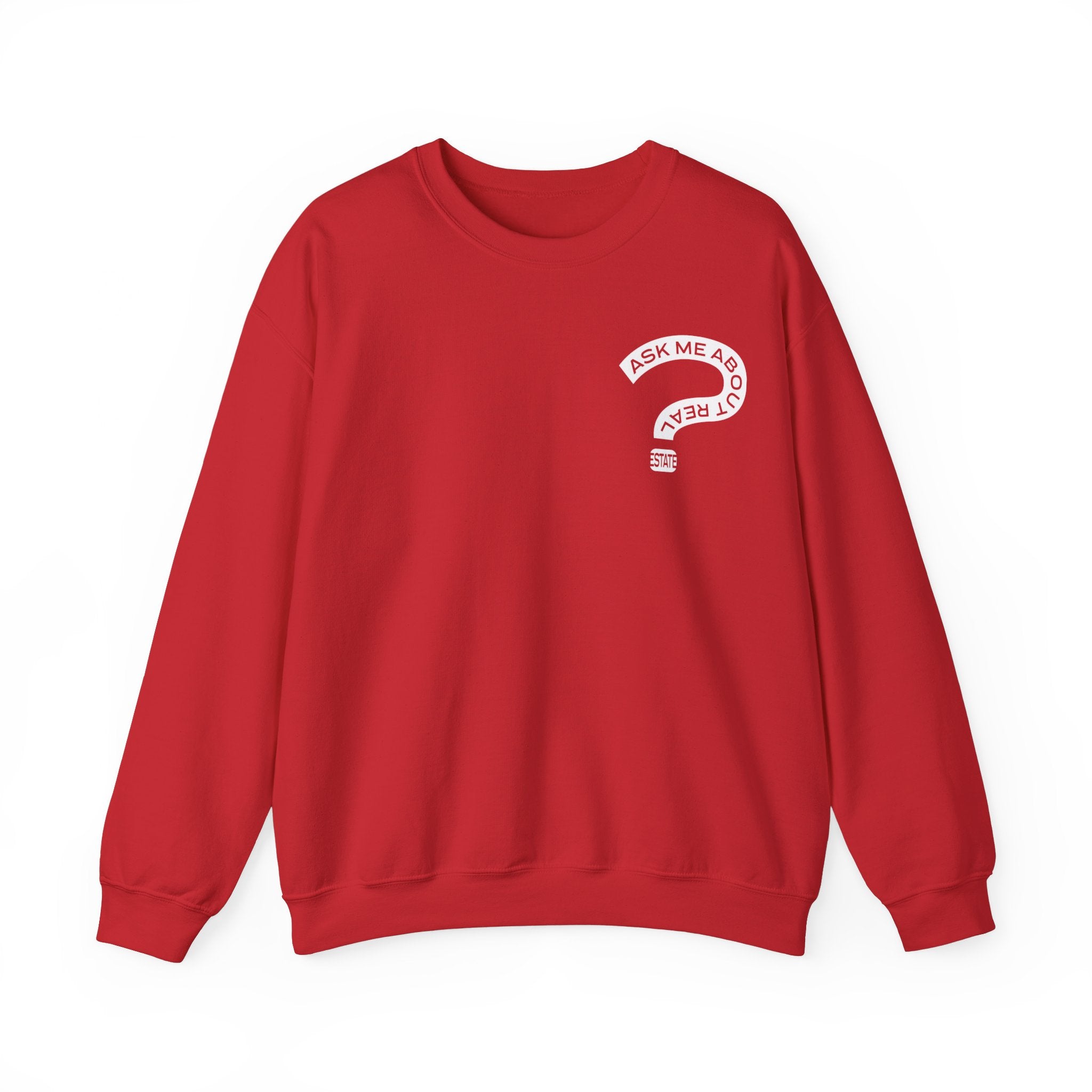 Ask Me About Real Estate Unisex Heavy Blend™ Crewneck Sweatshirt